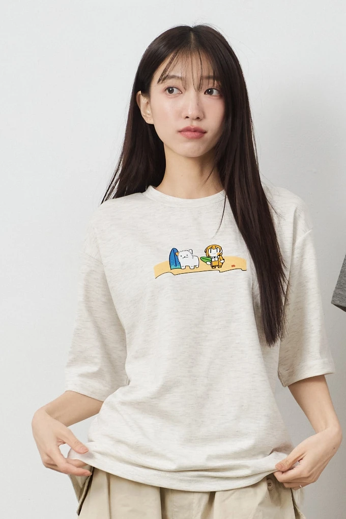 衝浪組合 親膚雲朵TEE