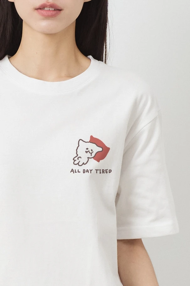 笨笨喵累累 中性經典純棉TEE