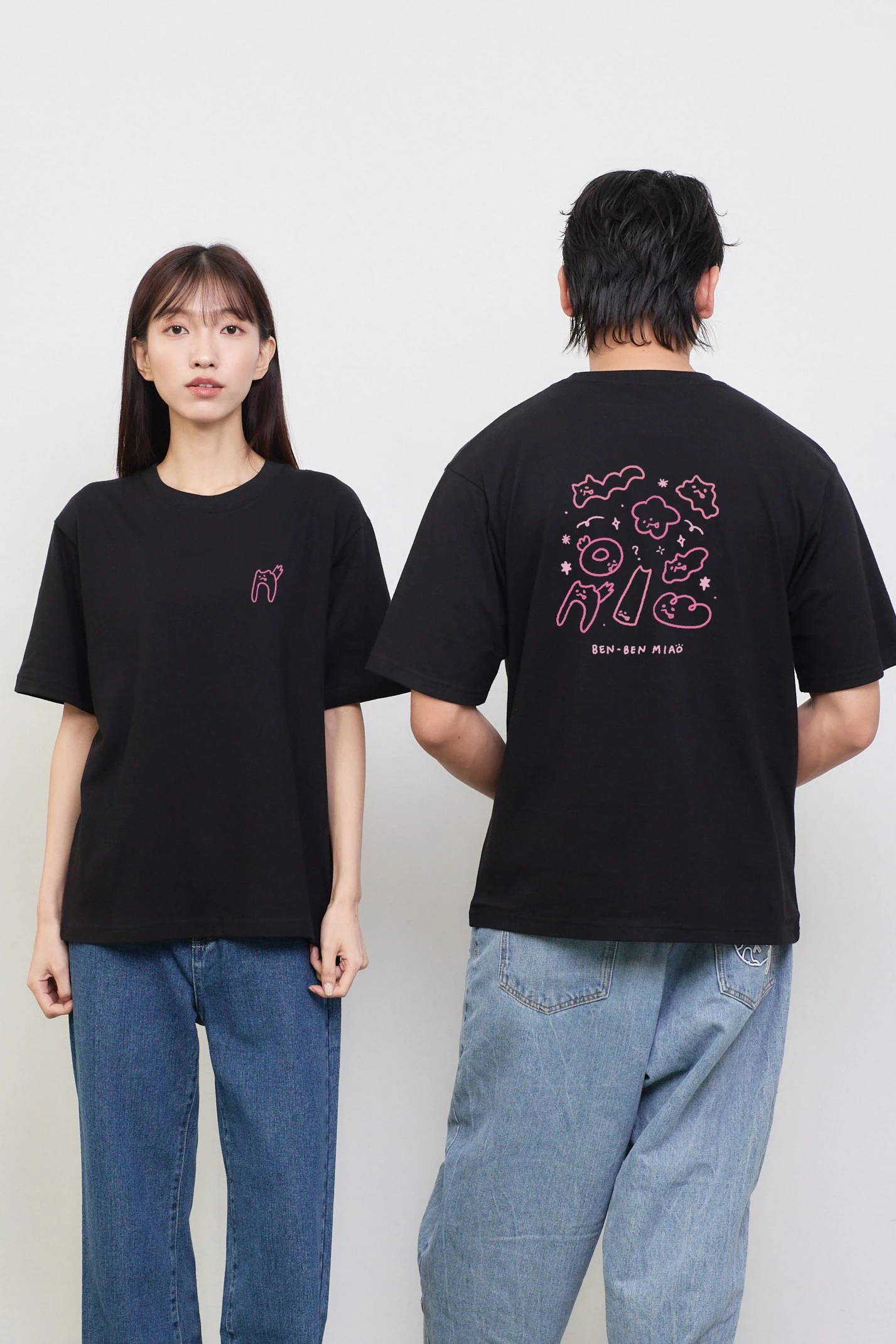 笨笨喵can be anything 中性經典純棉TEE