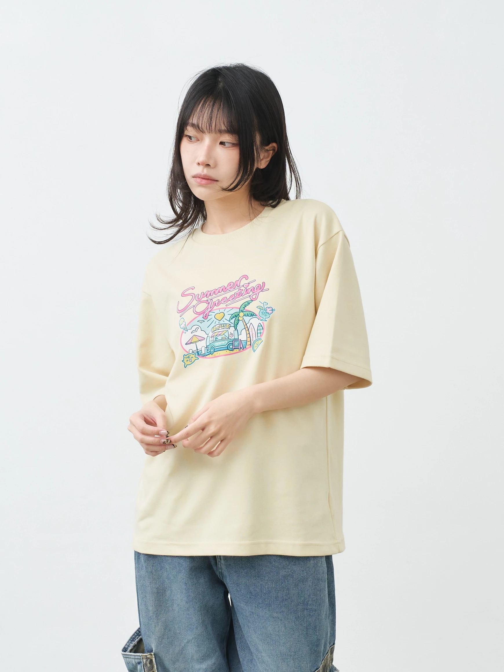 波の喫茶 親膚雲朵TEE