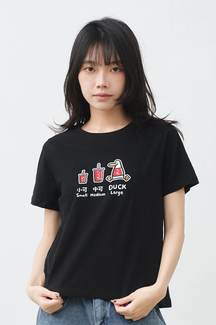 小可中可DUCK 女版經典圓領TEE
