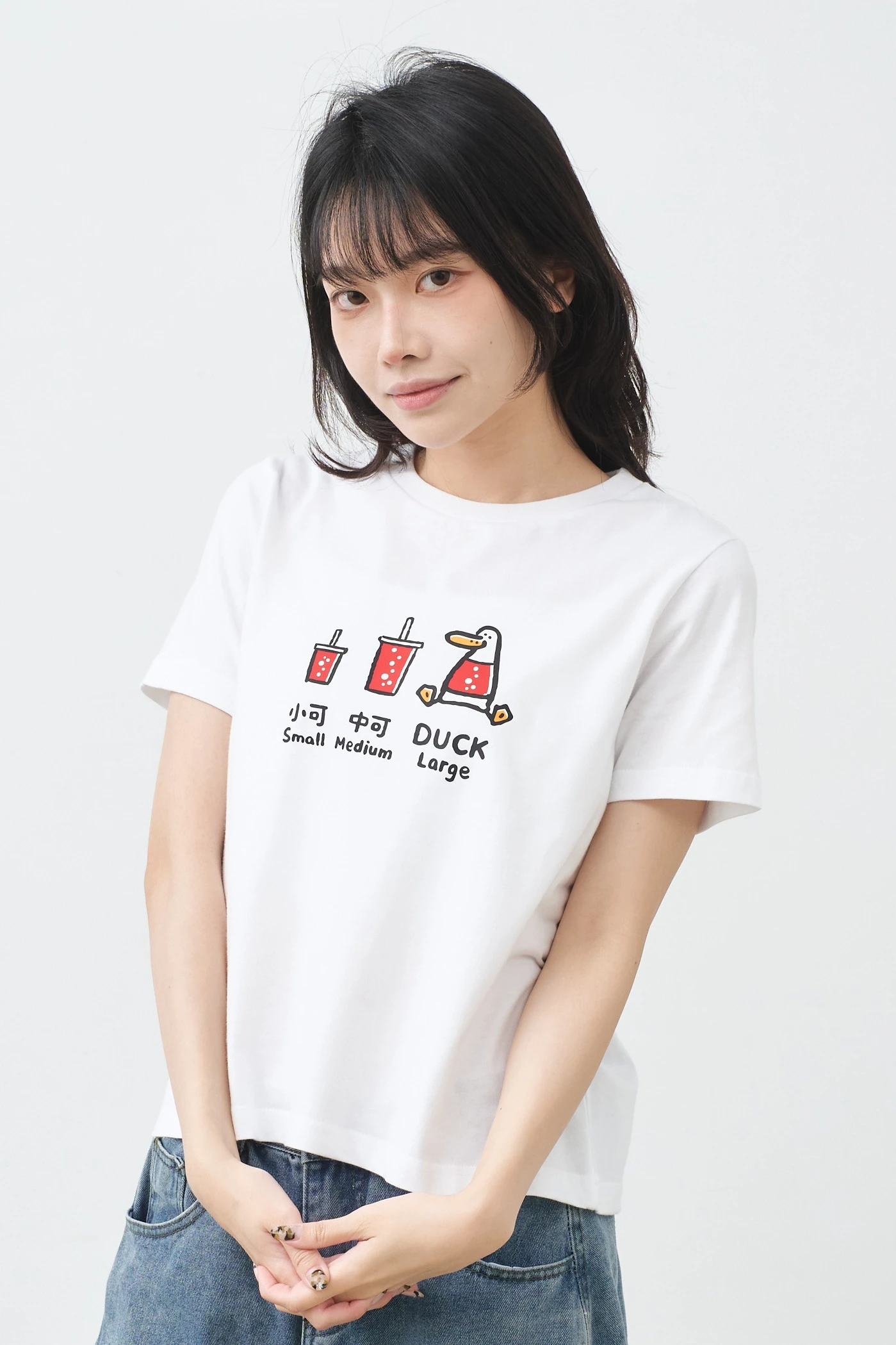 小可中可DUCK 女版經典圓領TEE