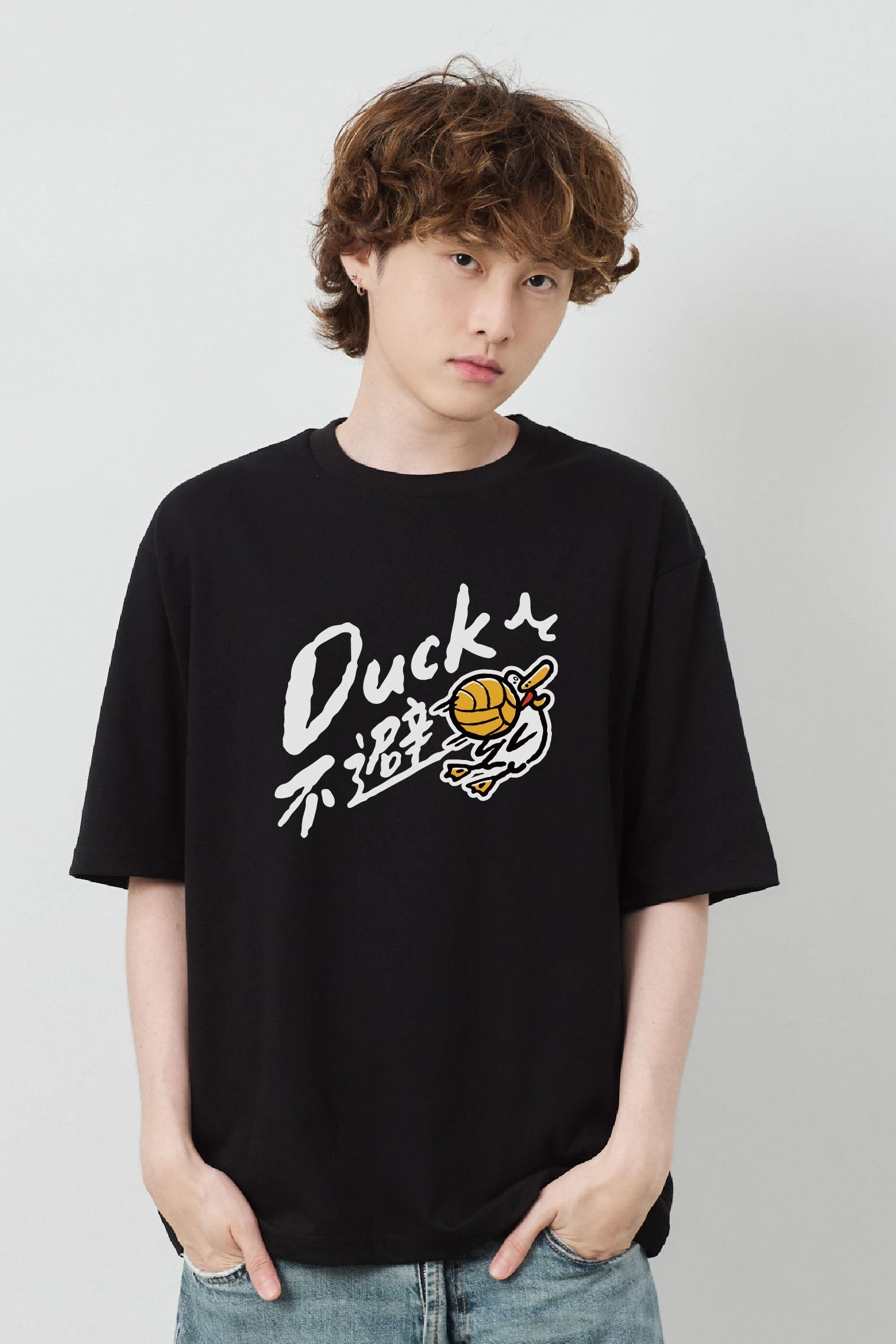 Duck不避 親膚雲朵TEE