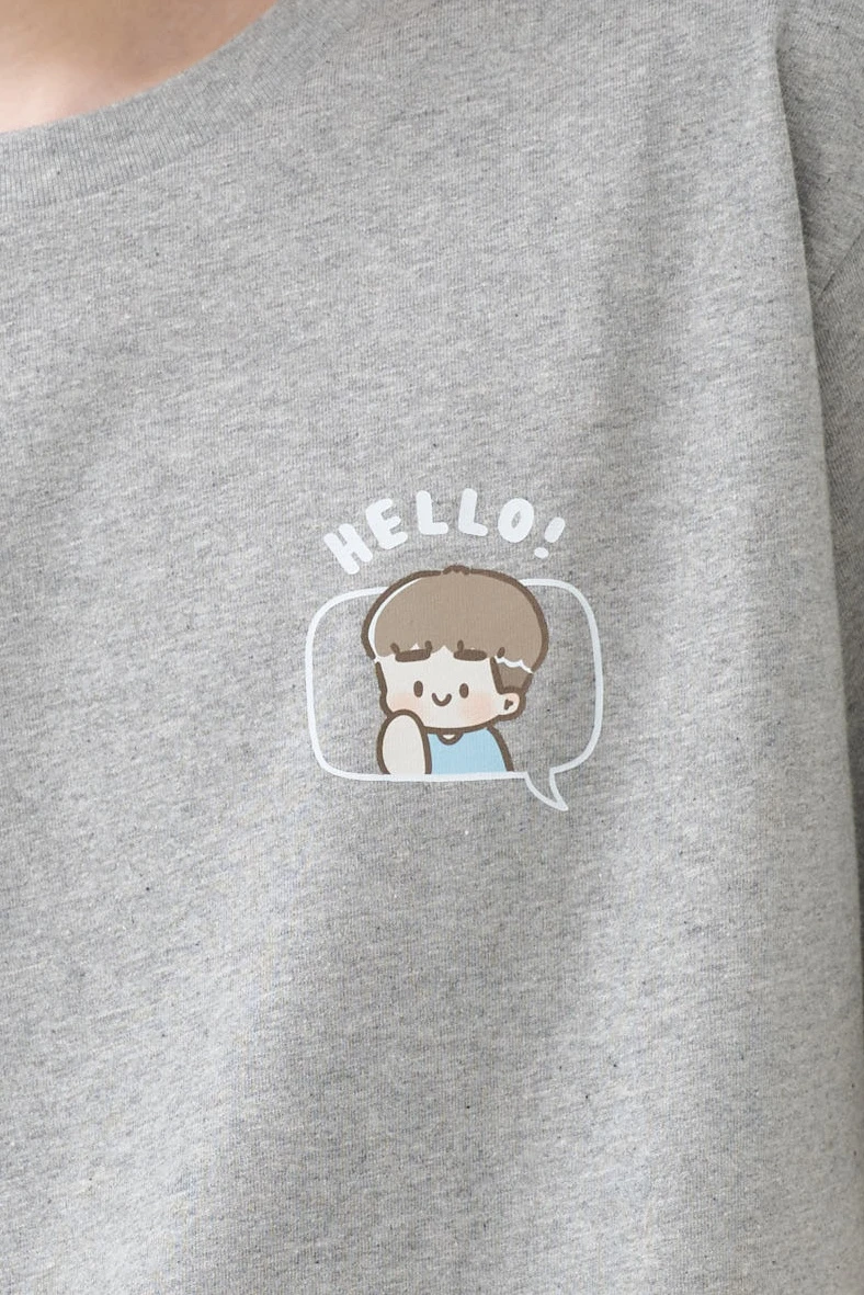 Hello啾啾 中性經典純棉TEE