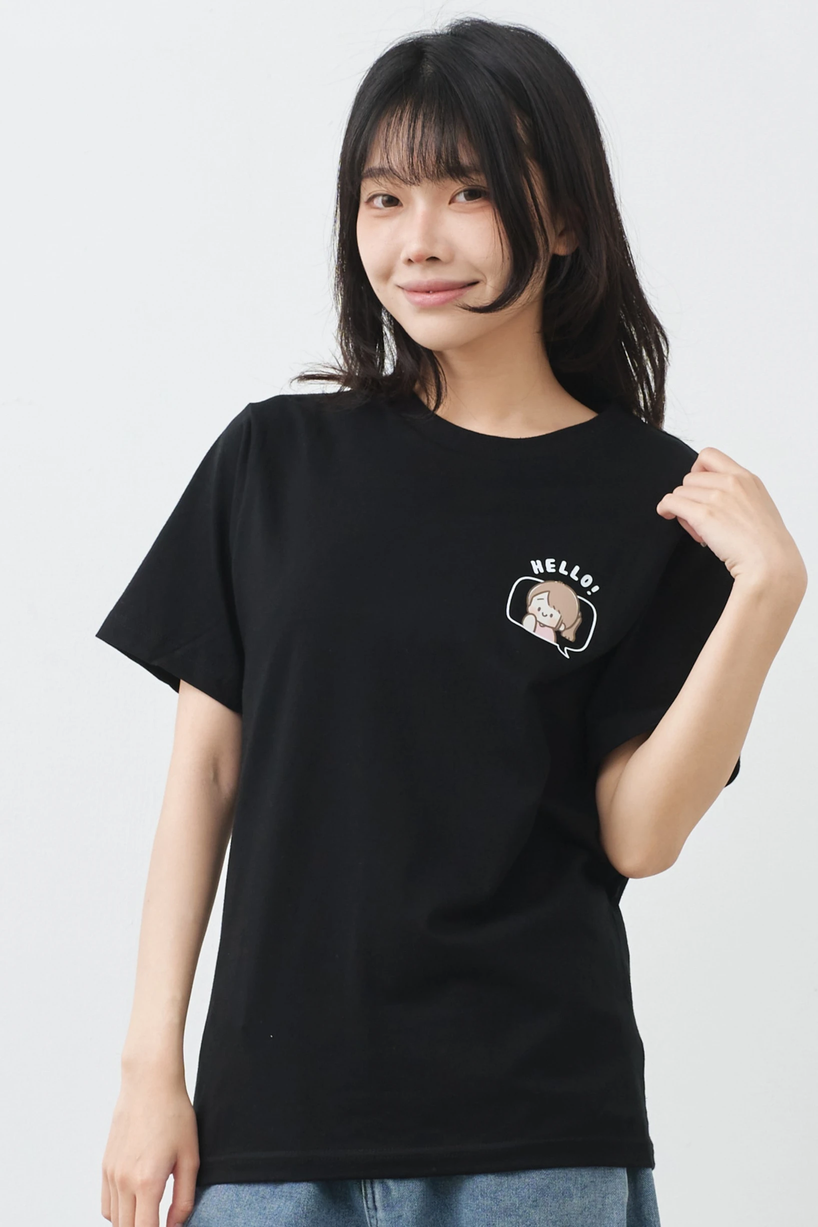 Hello噗噗 中性經典純棉TEE