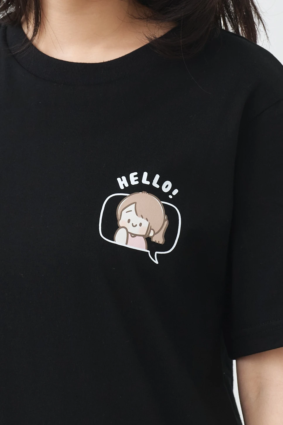 Hello噗噗 中性經典純棉TEE