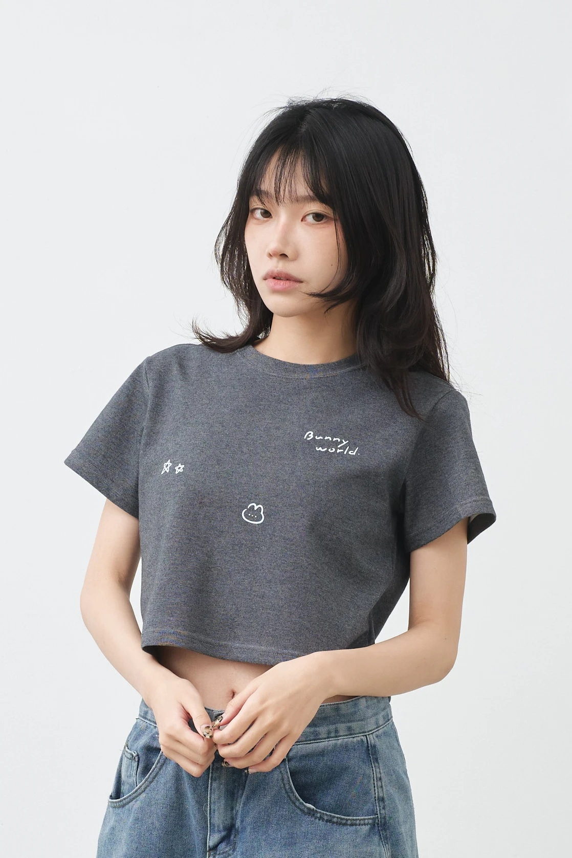 Bunny World 女短版雲朵TEE