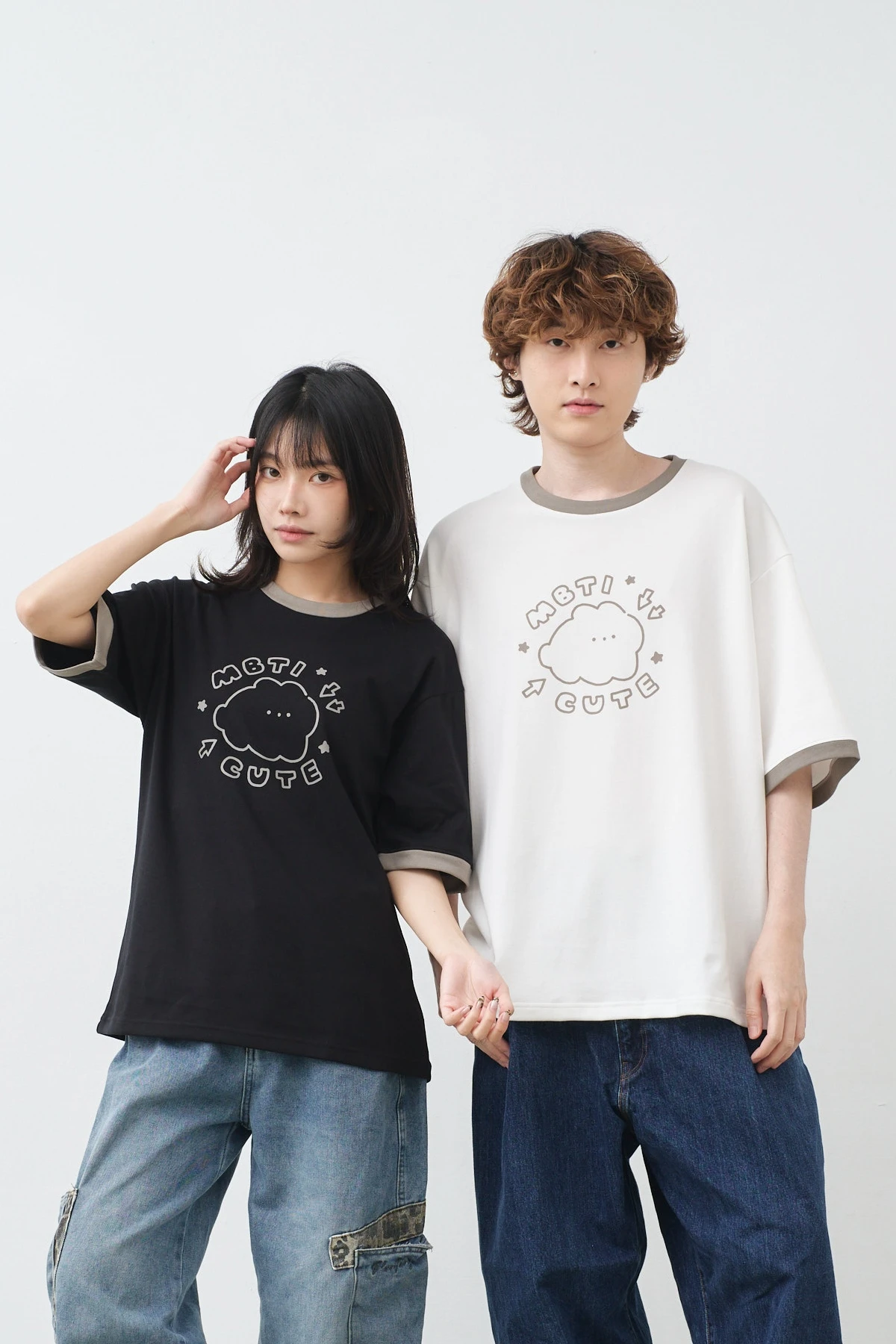 MBTI CUTE 跳色空氣TEE