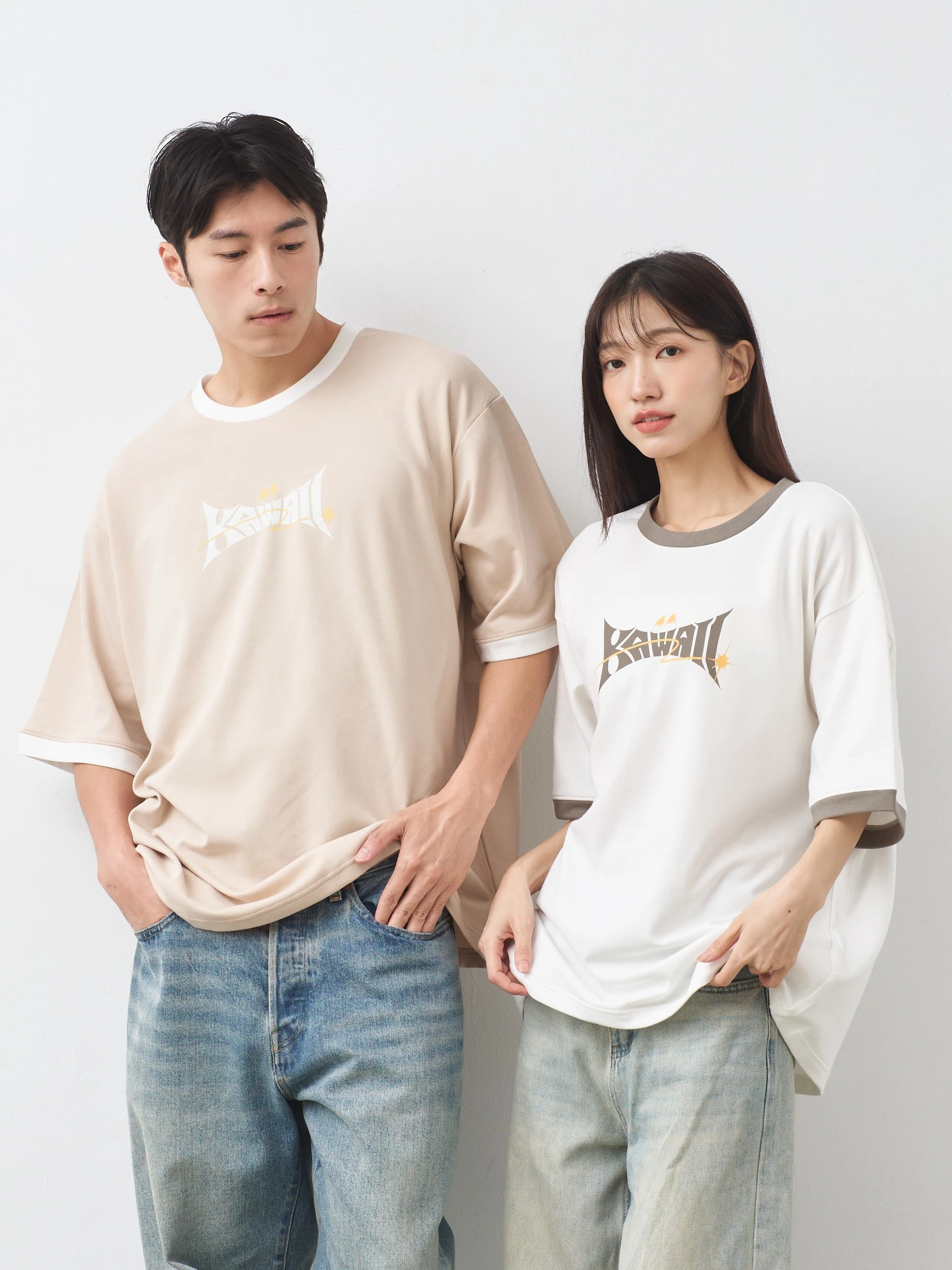 卡哇伊 跳色空氣TEE