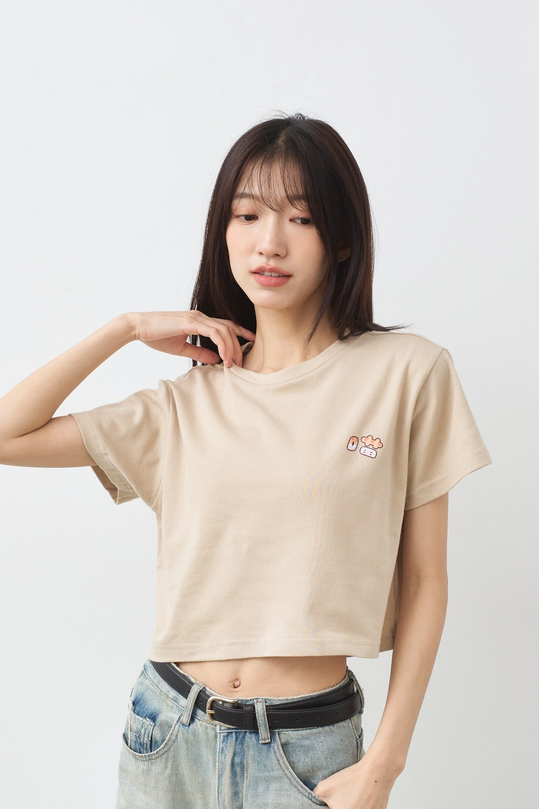 喵喵喵奴 女短版軟糖TEE