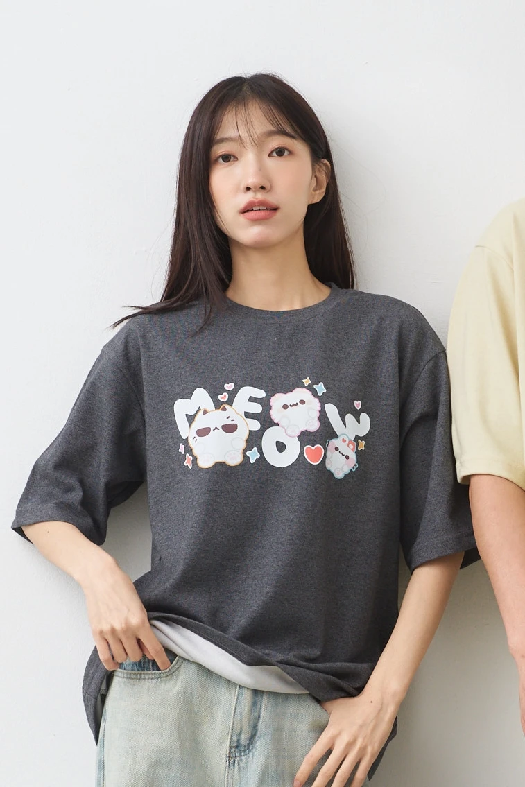MEOW兔 親膚雲朵TEE