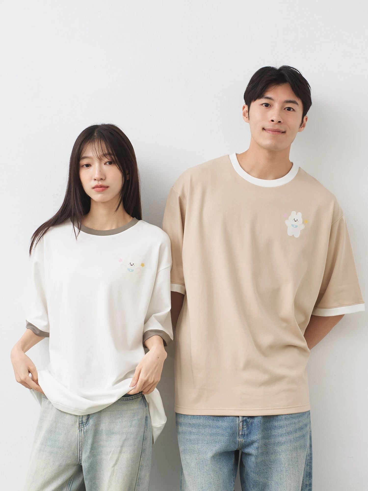 You look so cute! 跳色空氣TEE