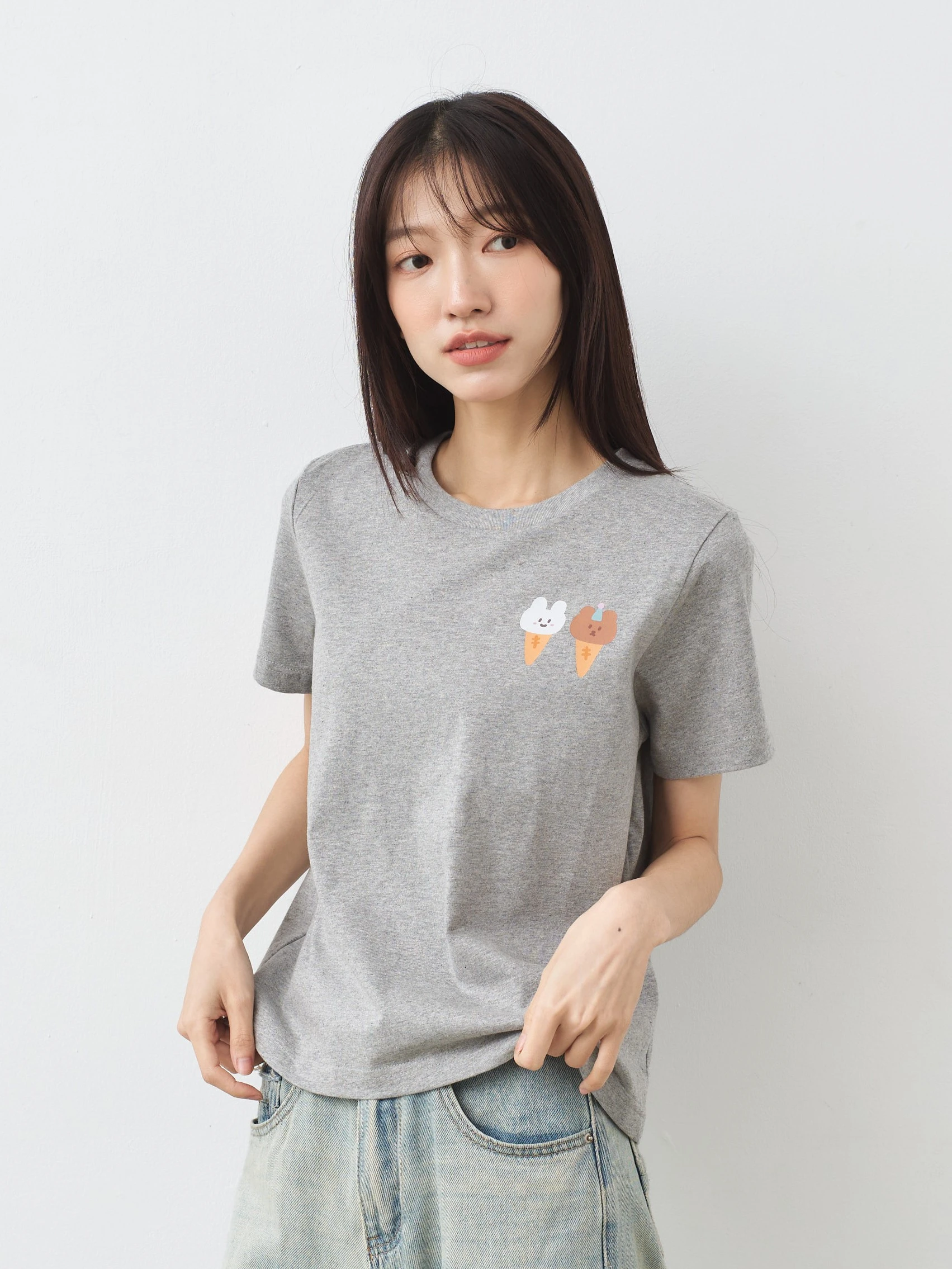 SUMMER是夏天 女版經典圓領TEE