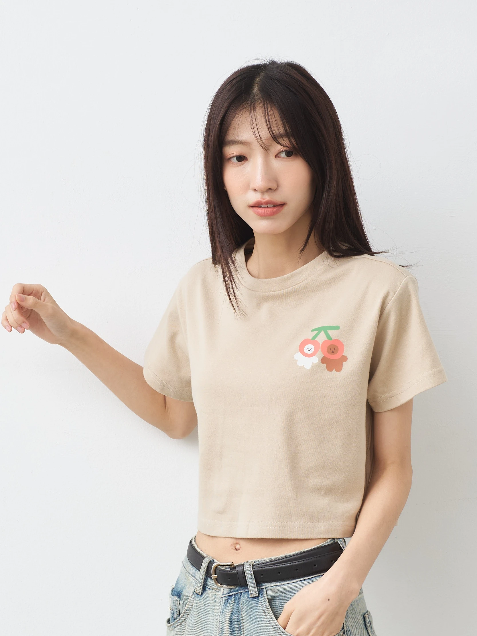 小兔熊熊戀愛了 女短版軟糖TEE