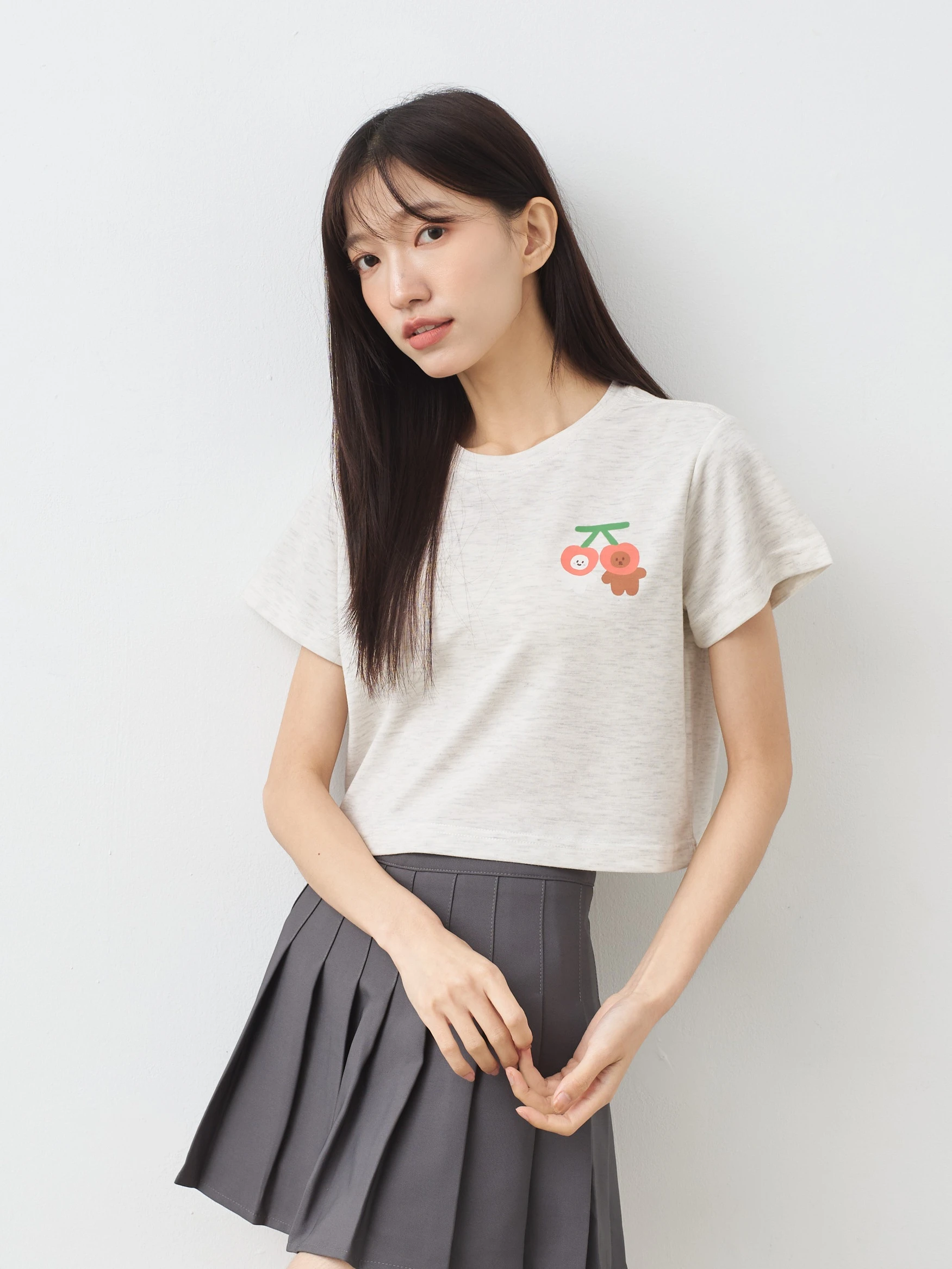 小兔熊熊戀愛了 女短版雲朵TEE