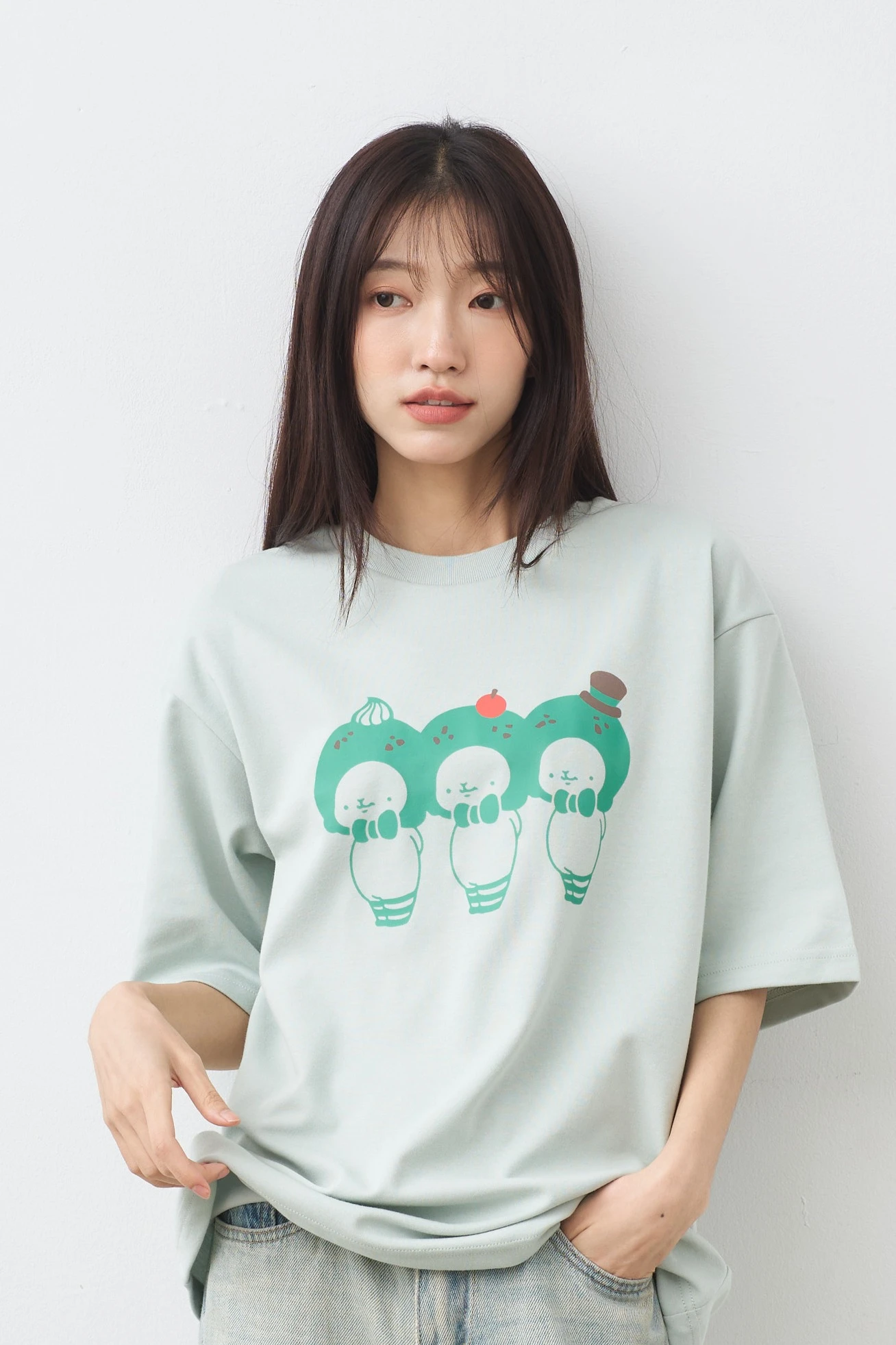 三隻薄巧 親膚雲朵TEE