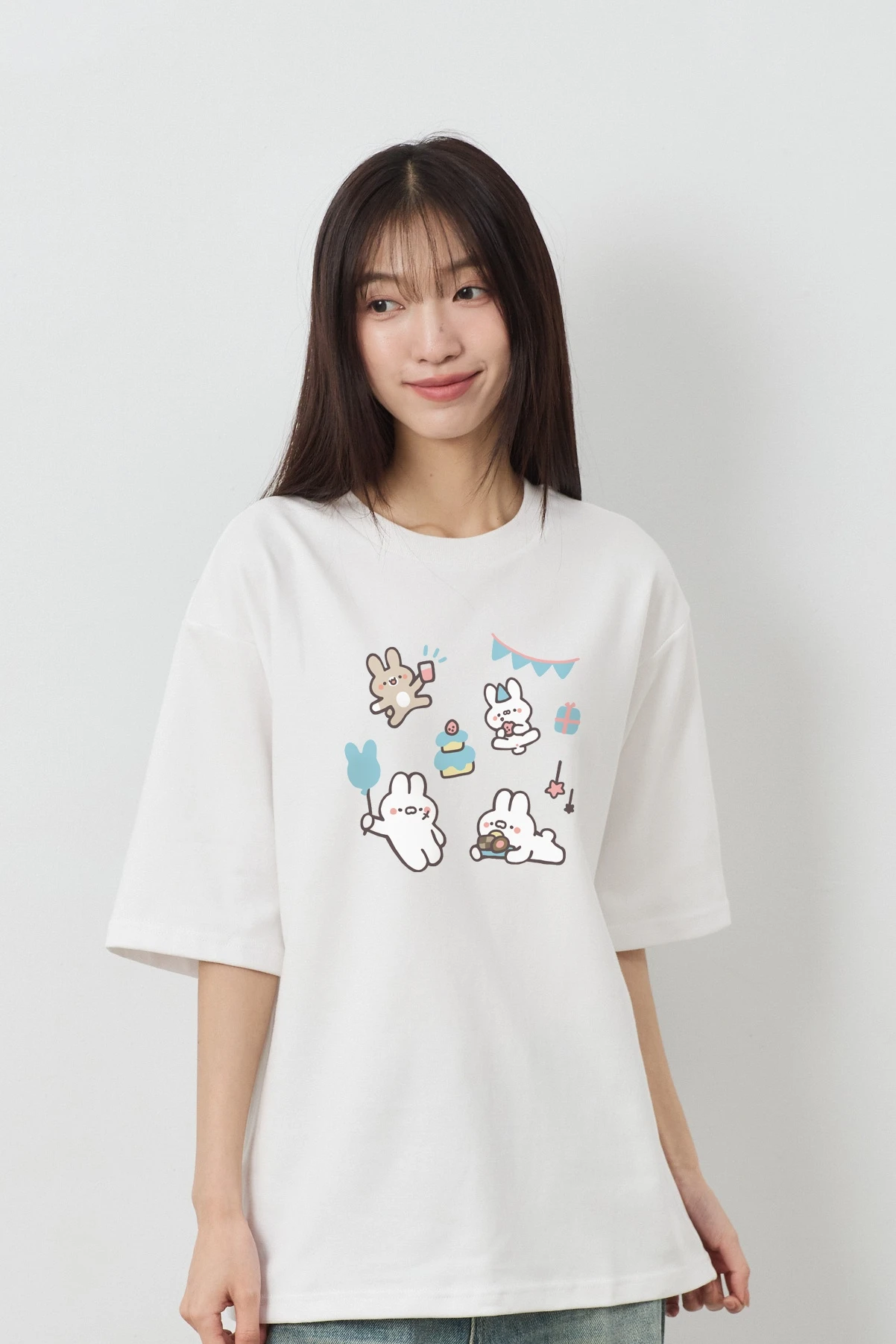 兔子派對  親膚雲朵TEE