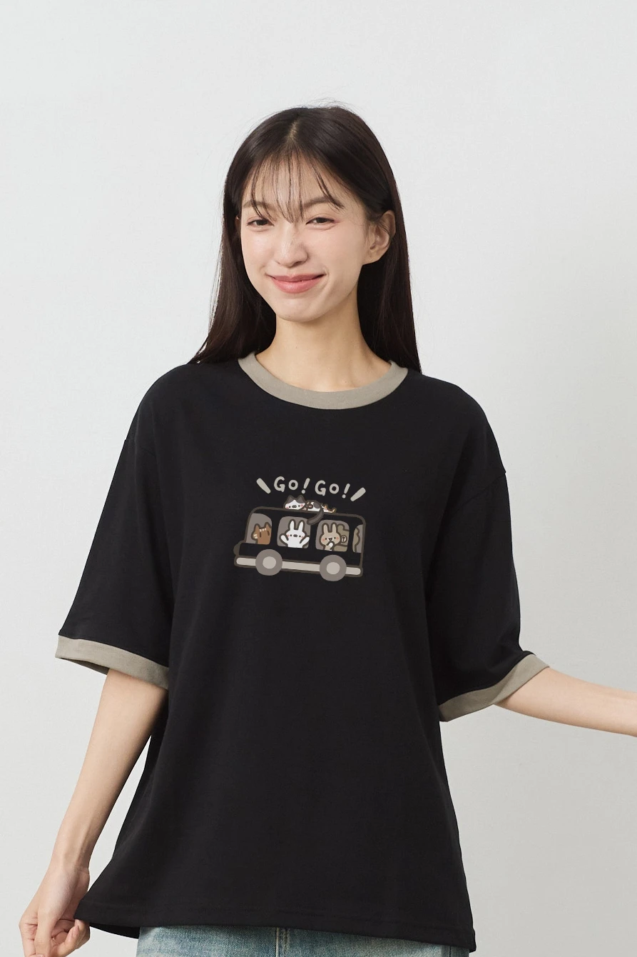 一輛車車 跳色空氣TEE