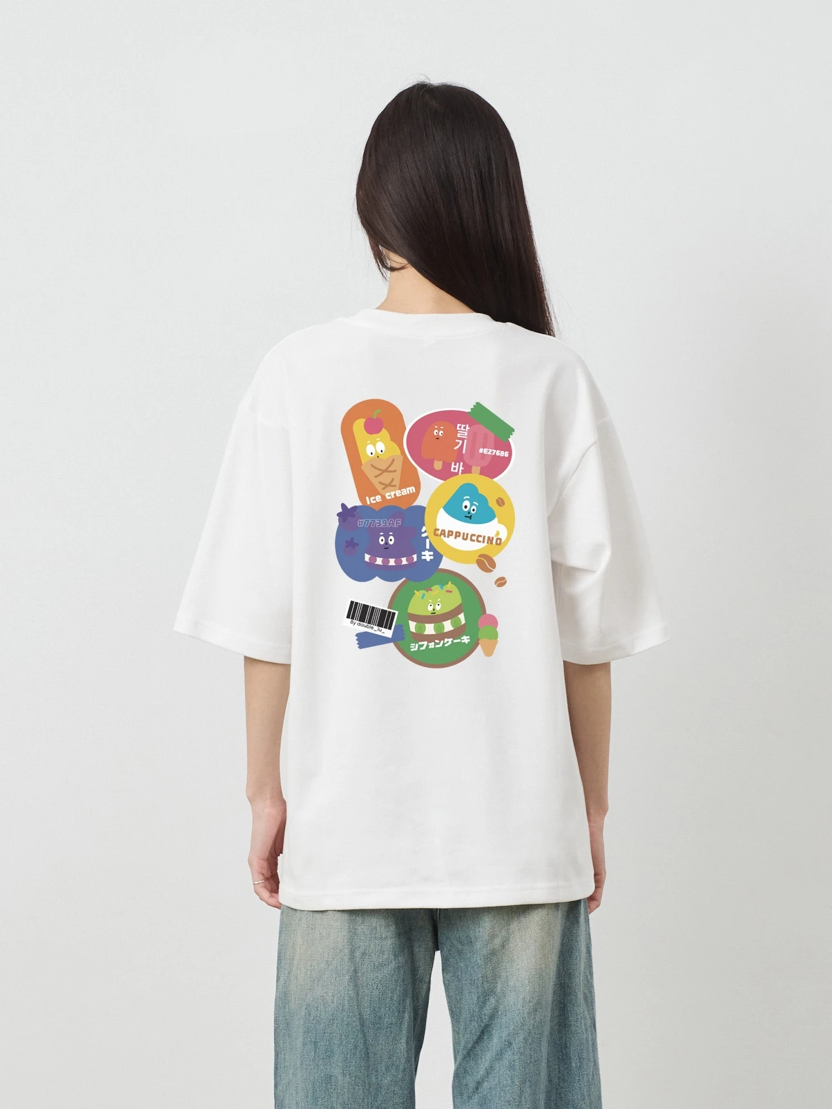 小怪獸下午茶標籤 親膚雲朵TEE