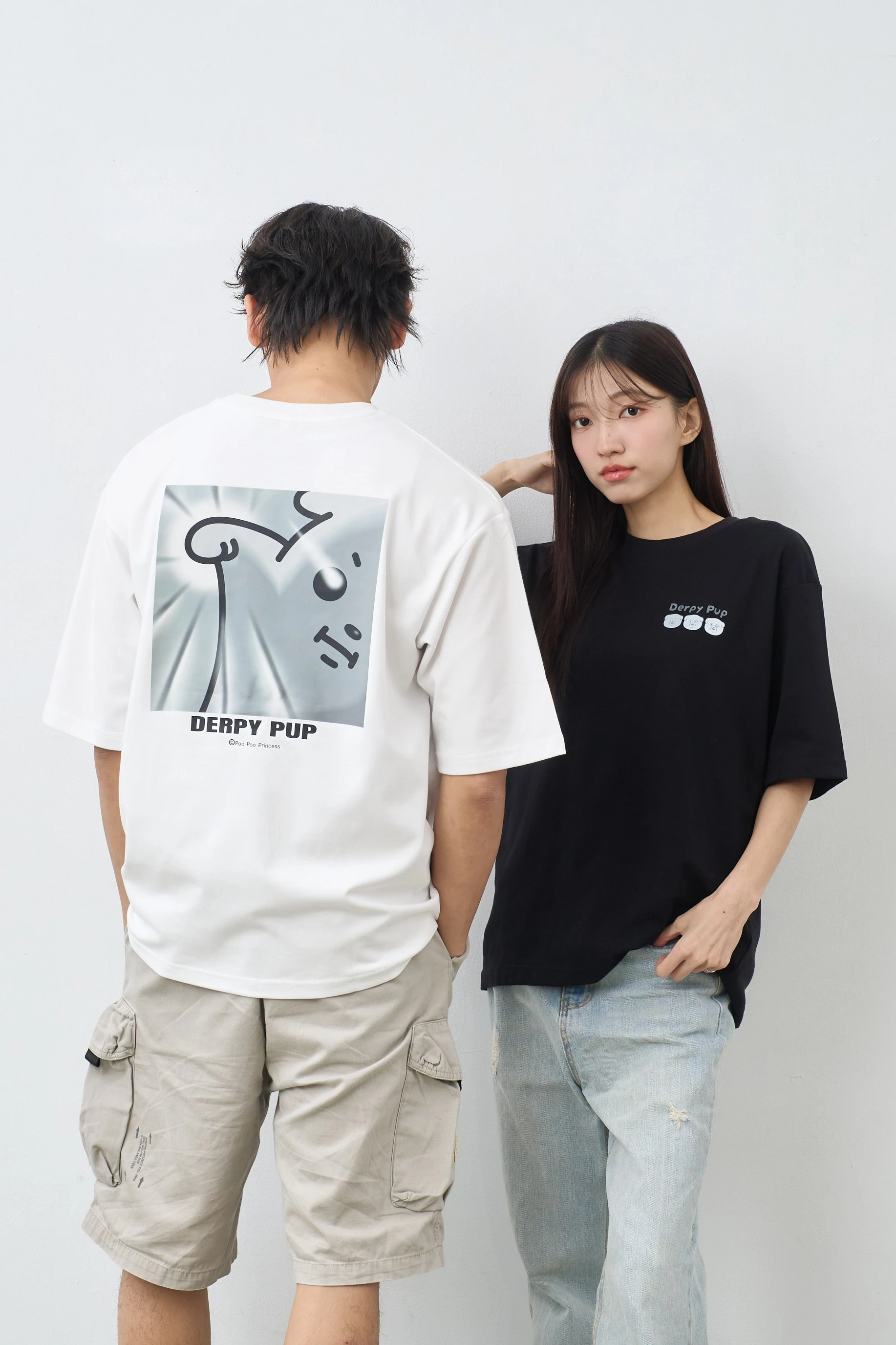 醜嫩狗勾-吃我一拳  親膚雲朵TEE
