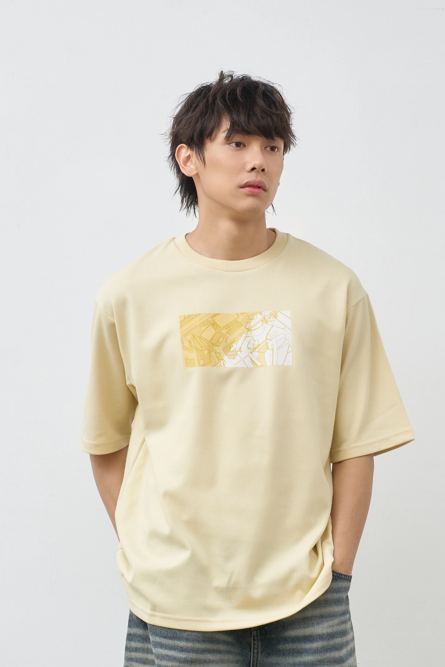 醒了就要上班  親膚雲朵TEE
