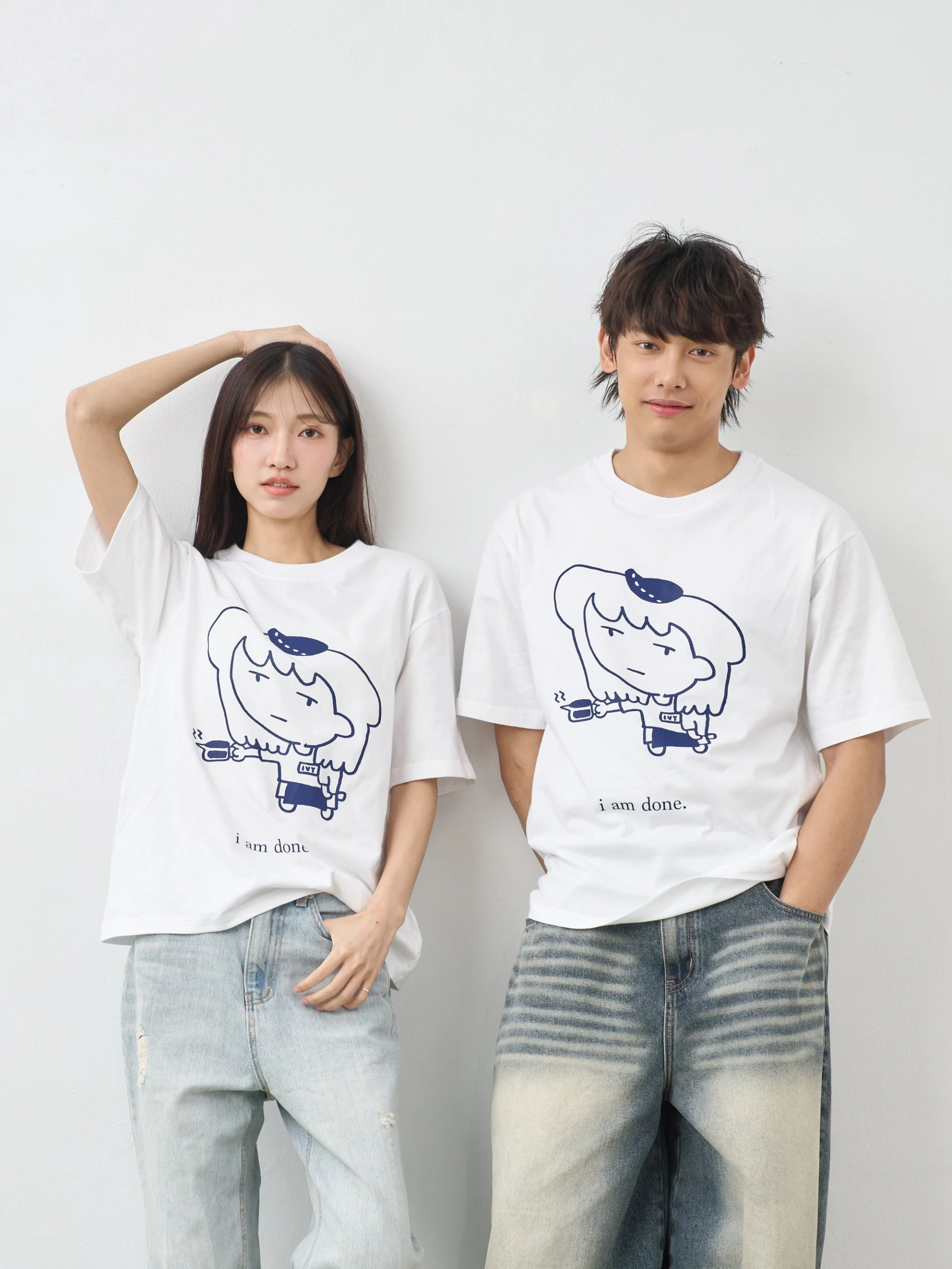 i am done 中性經典純棉TEE