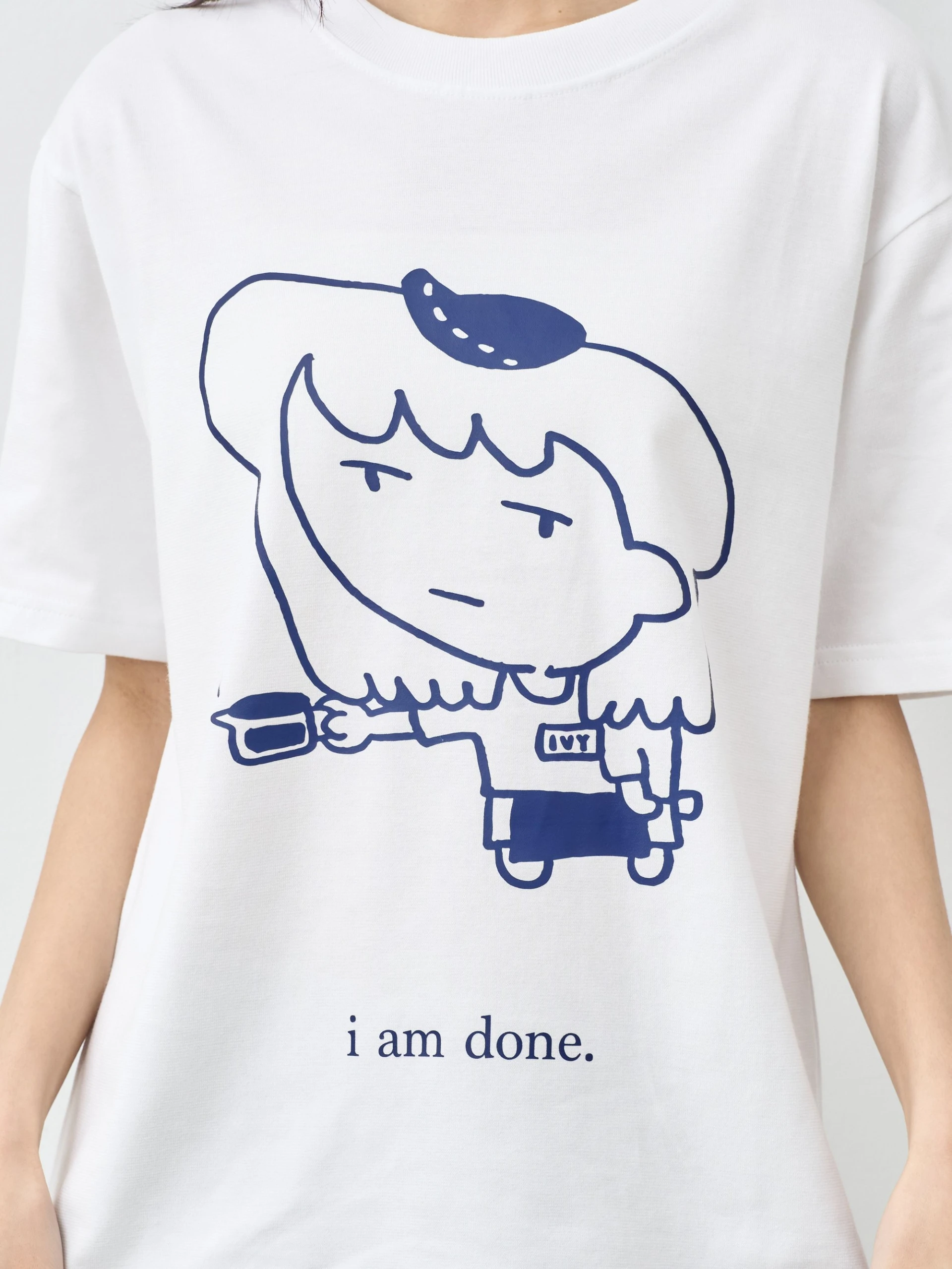 i am done 中性經典純棉TEE