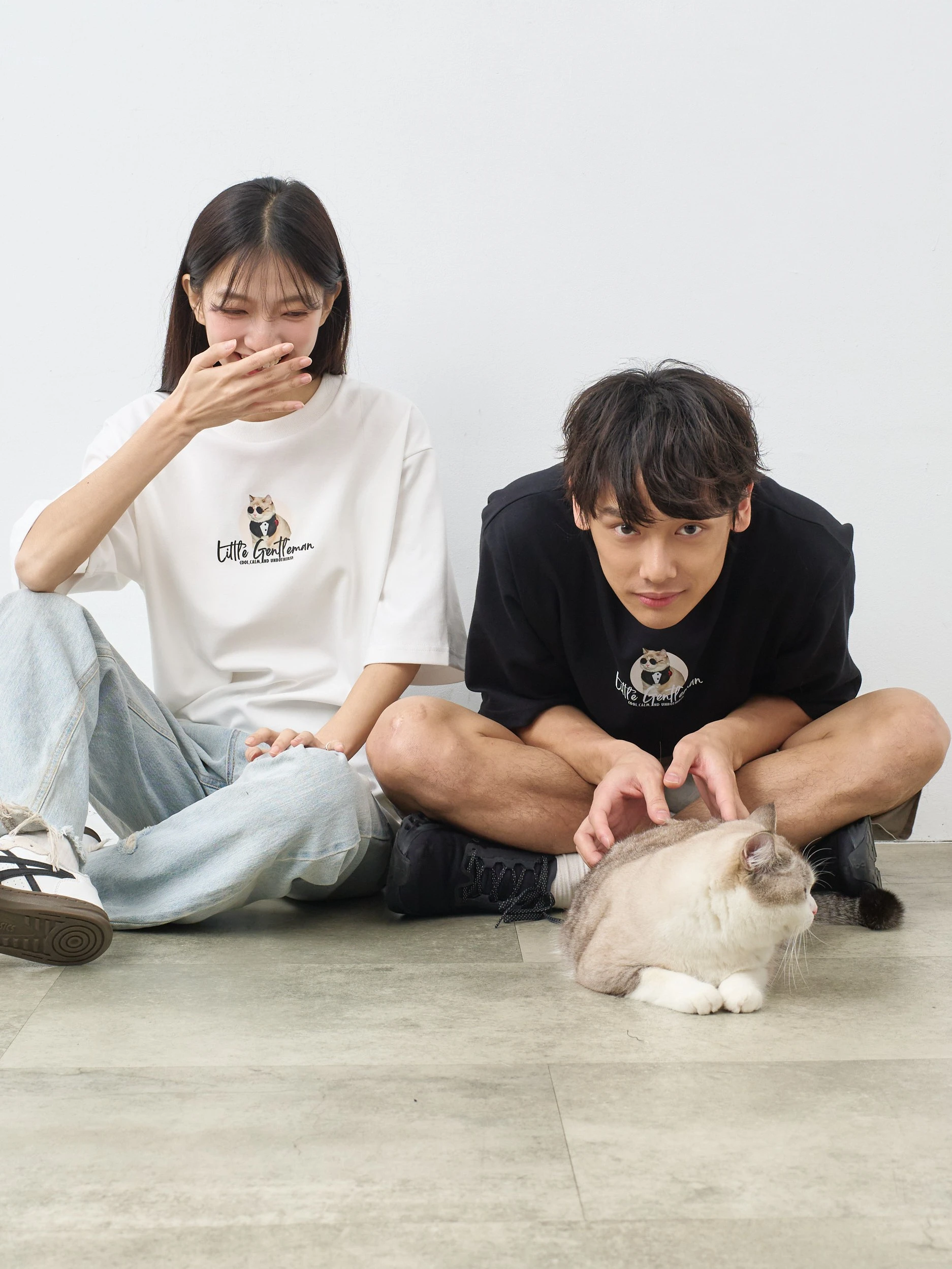穿了就是小小紳士  親膚雲朵TEE