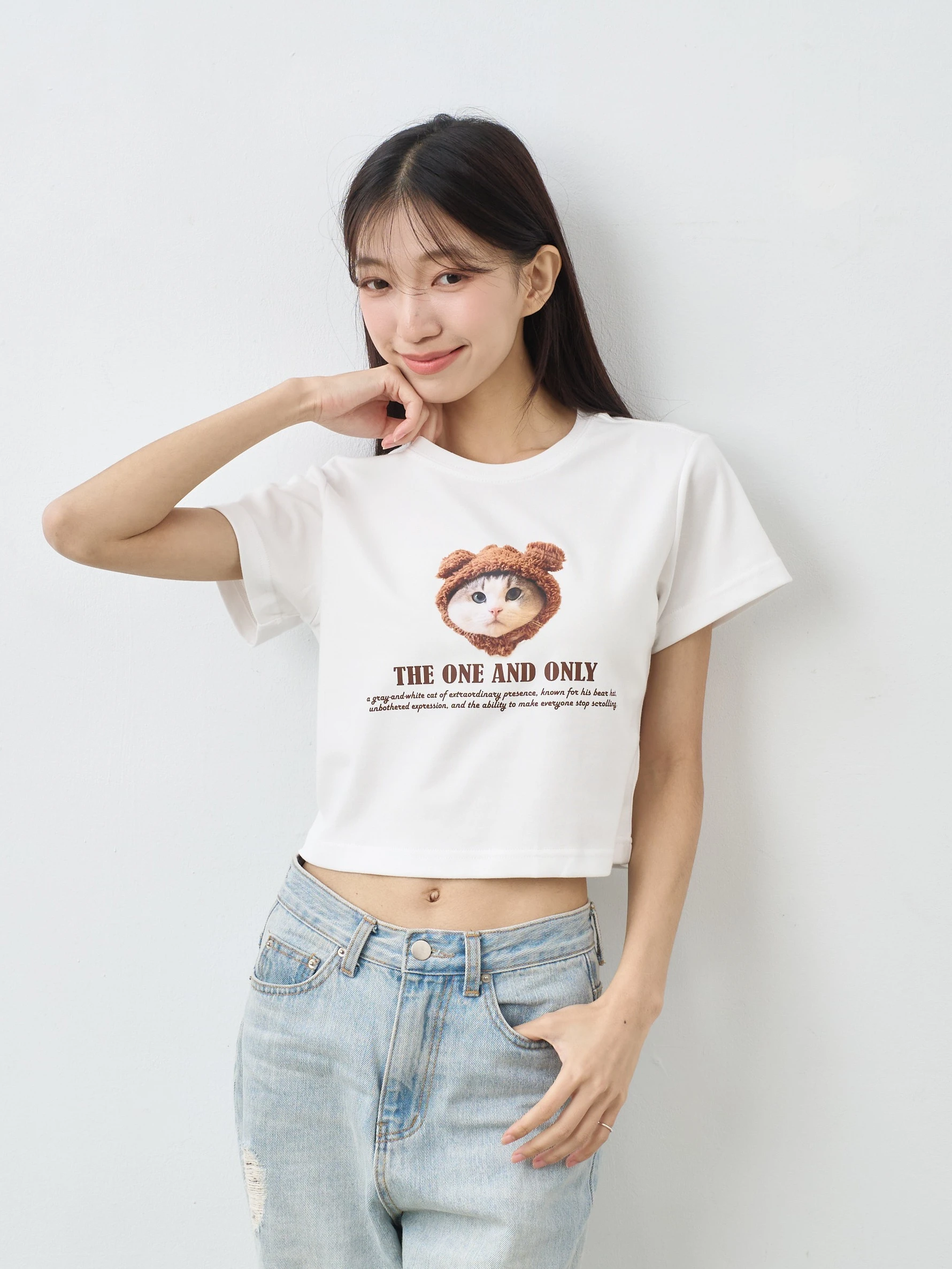 僅此一隻  女短版雲朵TEE