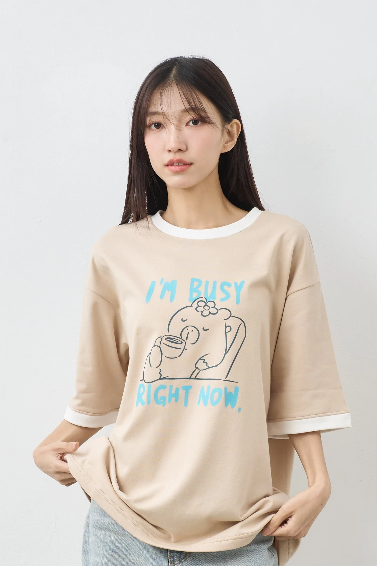 I'M Busy Right Now. 跳色空氣TEE
