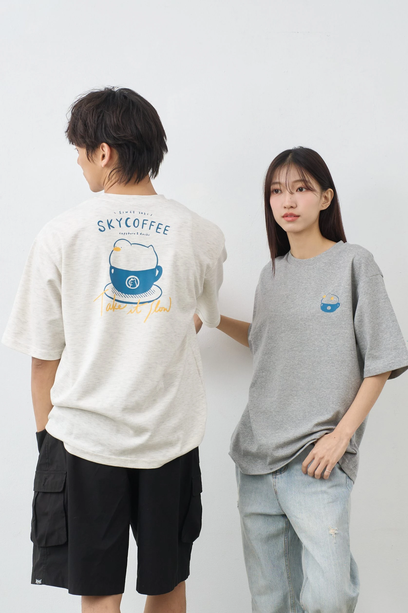 TAKE IT SLOW  親膚雲朵TEE (麻花)