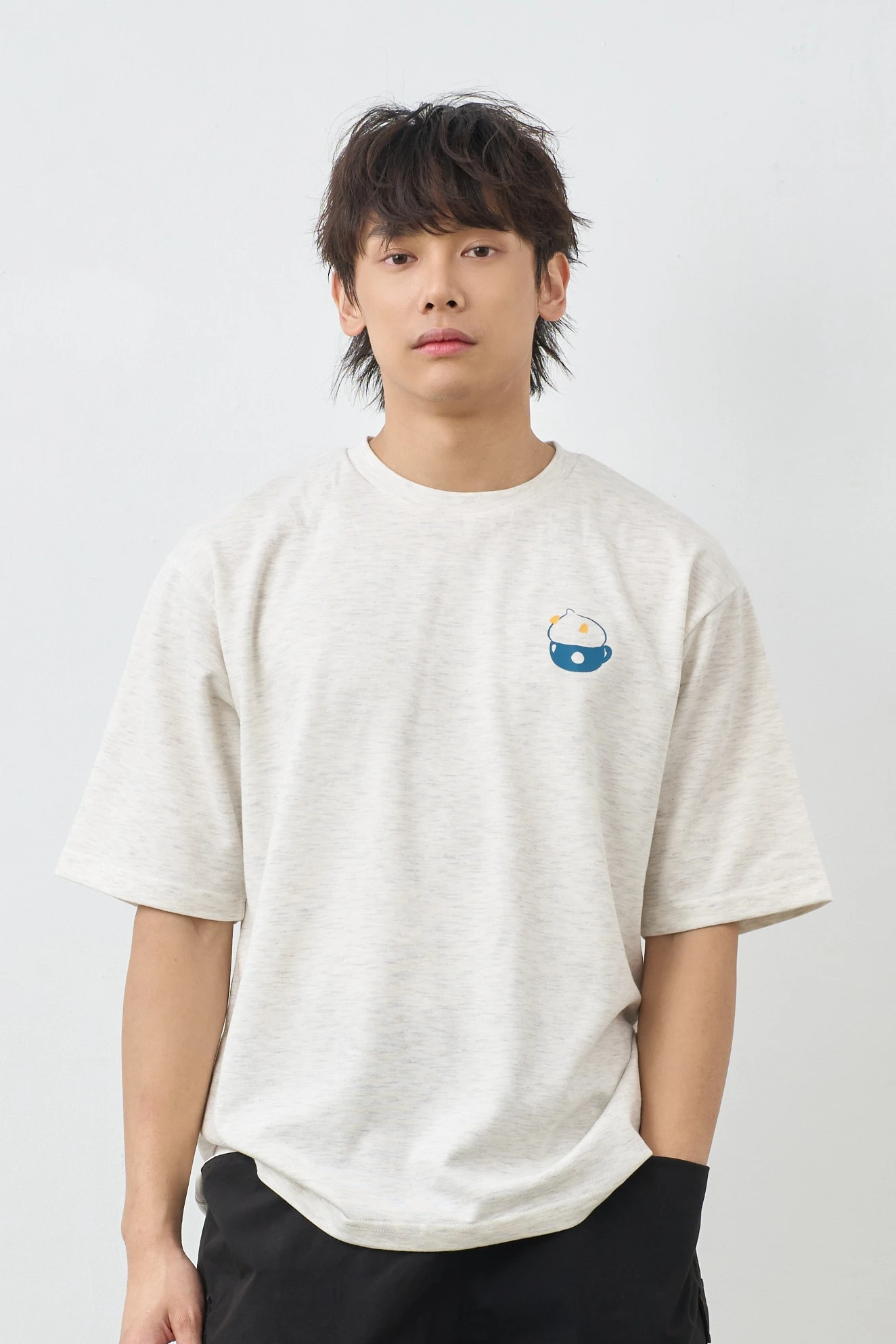 TAKE IT SLOW  親膚雲朵TEE (麻花)