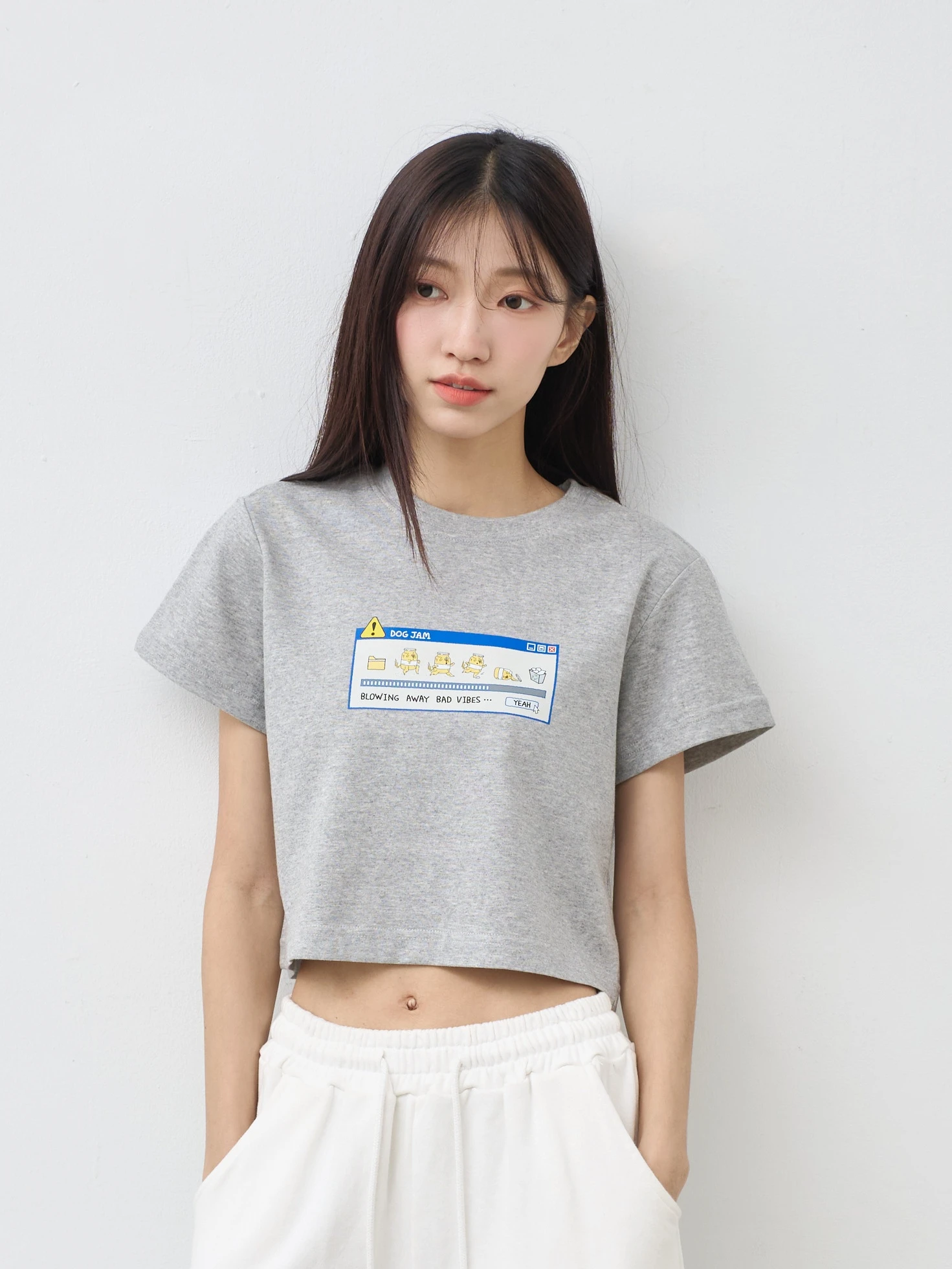 移除壞心情 女短版雲朵TEE