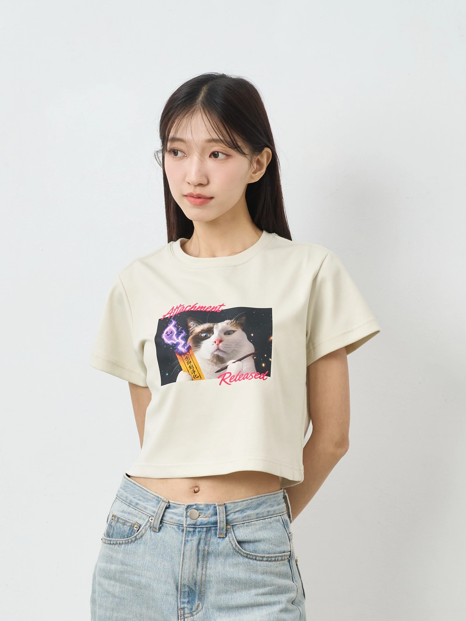 黑魯｜執念退散 女短版雲朵TEE