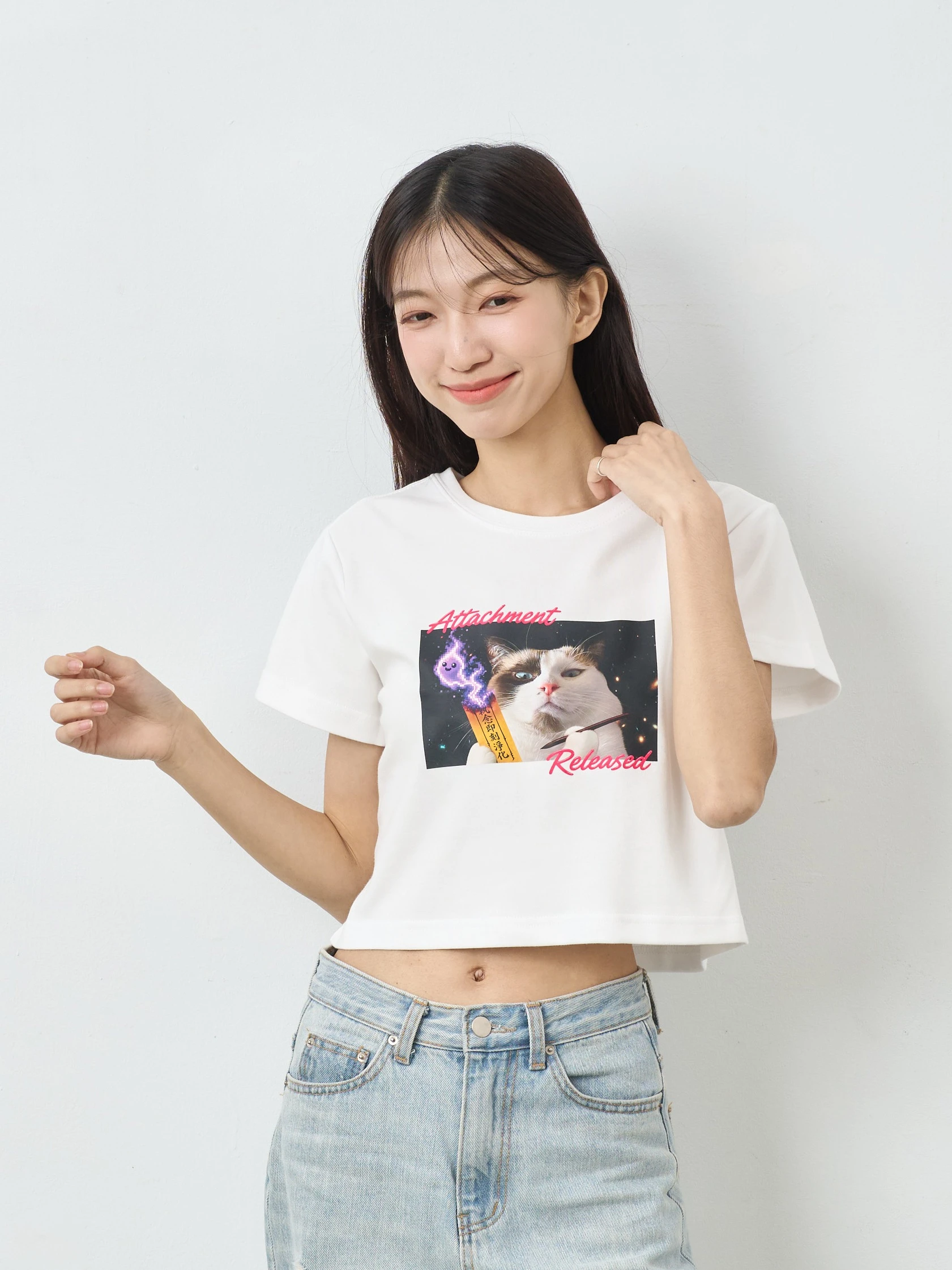 黑魯｜執念退散 女短版雲朵TEE