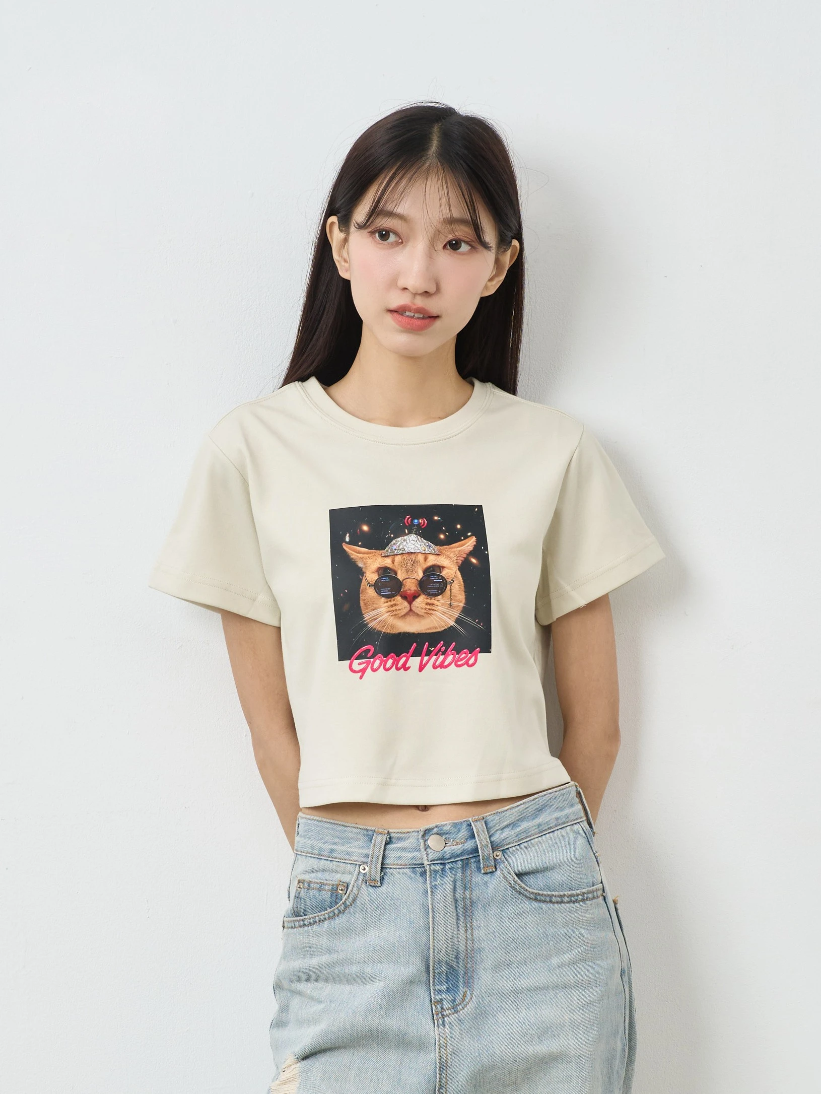 魯比｜好運體質 女短版雲朵TEE