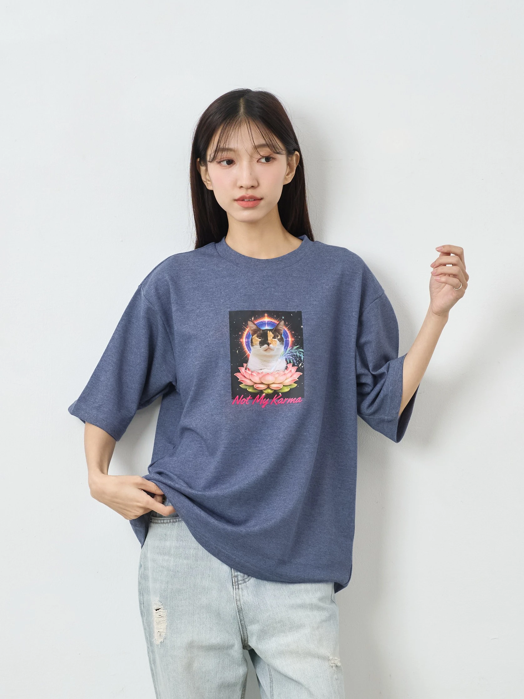 巴努｜關我貓事  親膚雲朵TEE