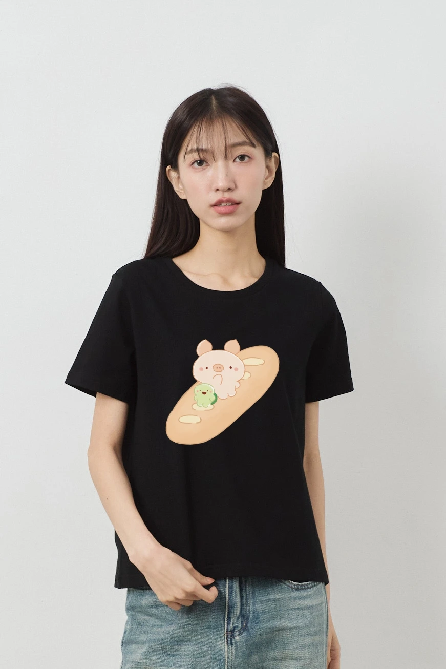 法國麵包 女版經典圓領TEE