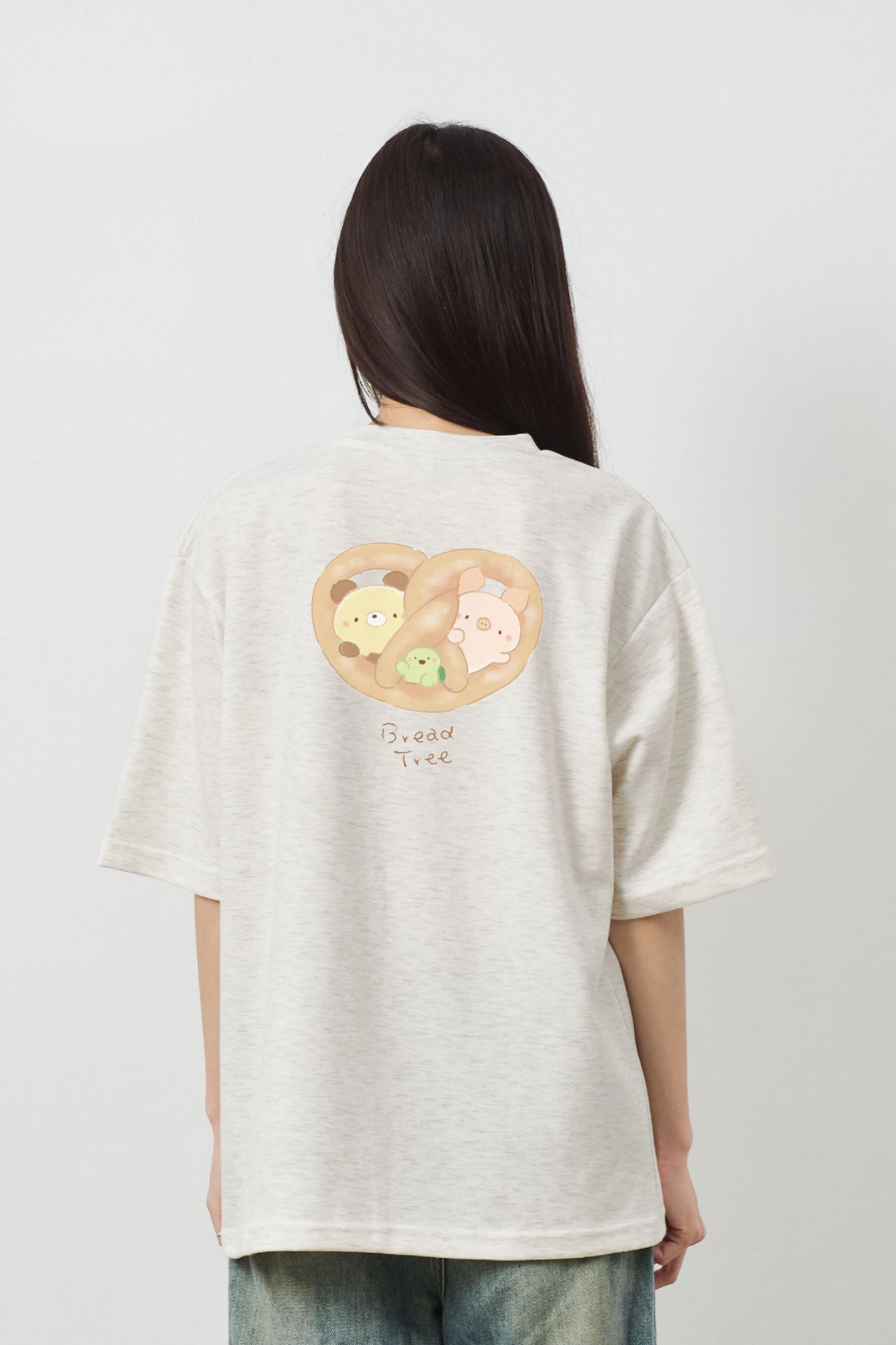 愛心  親膚雲朵TEE(麻花)