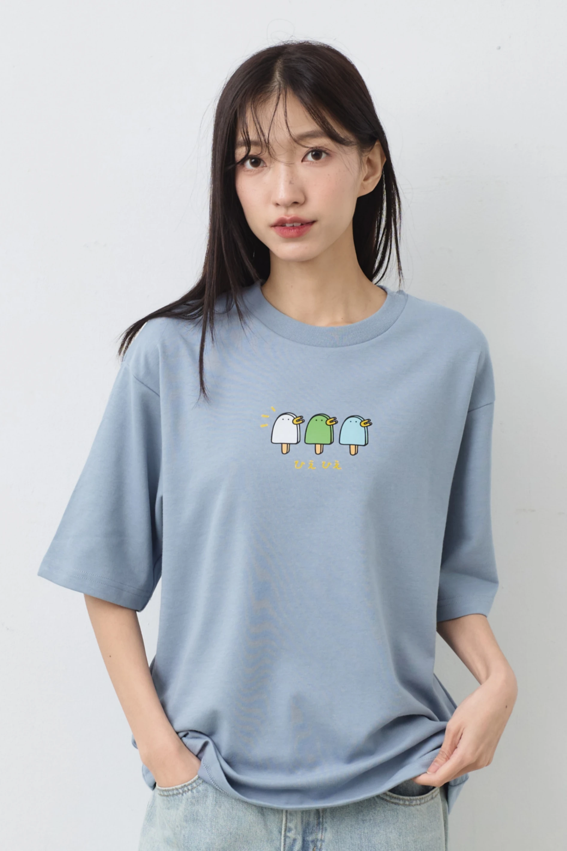 冰冰冰棒  親膚雲朵TEE