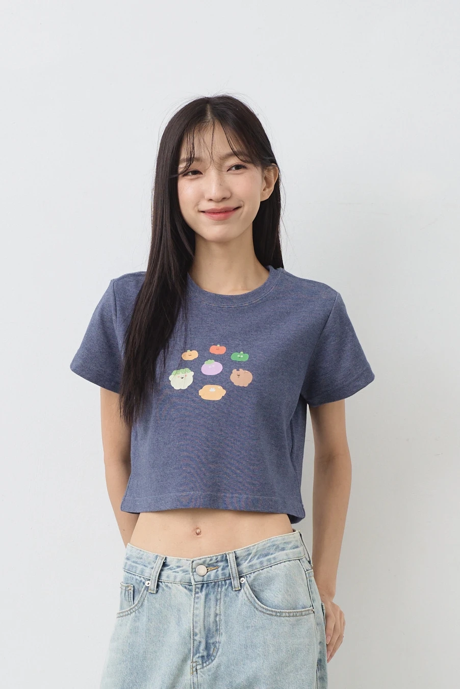 集合 ! 好吃的朋友們 !  女短版雲朵TEE (麻花)