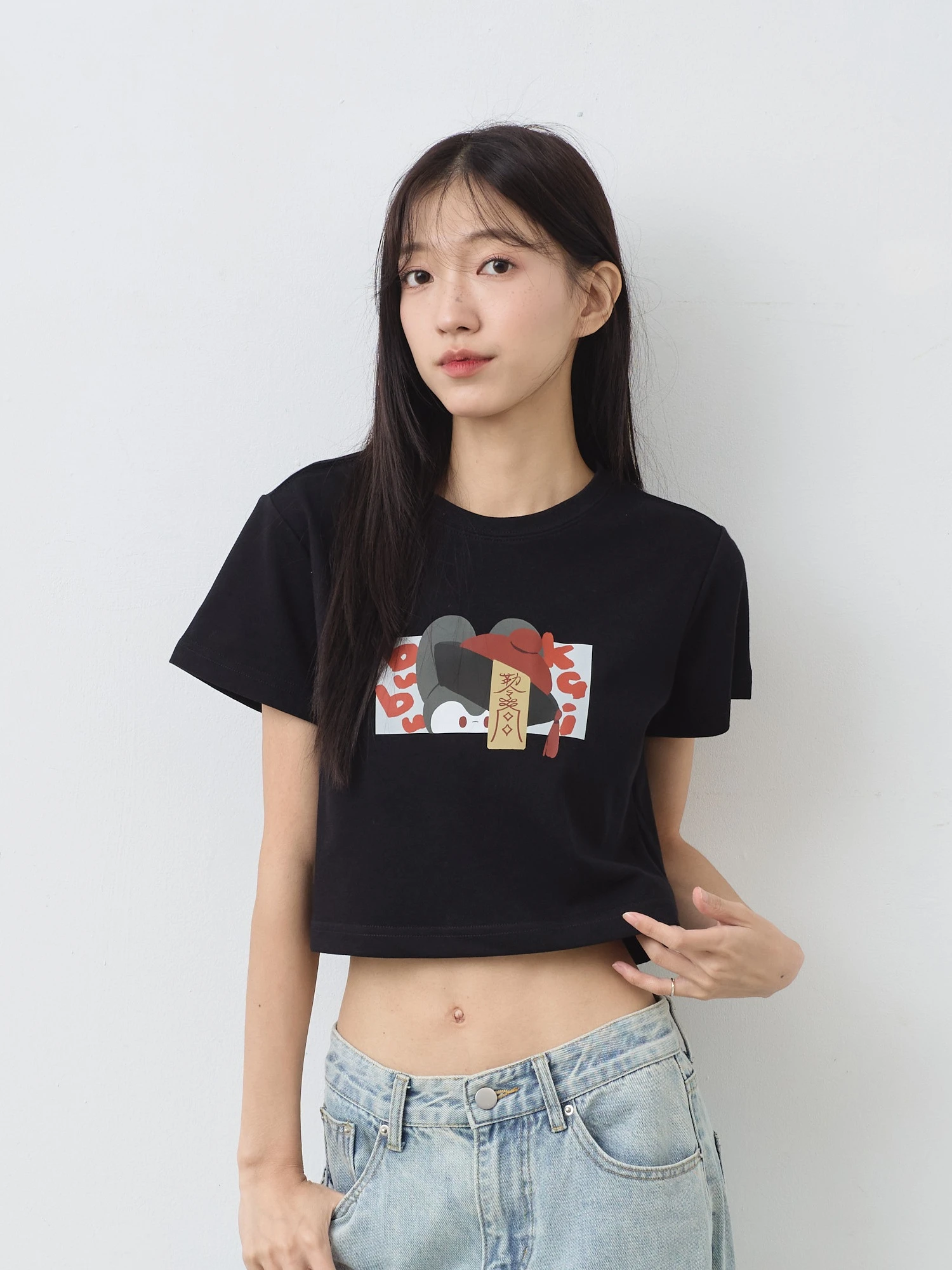 bubukai殭屍之夜  女短版雲朵TEE