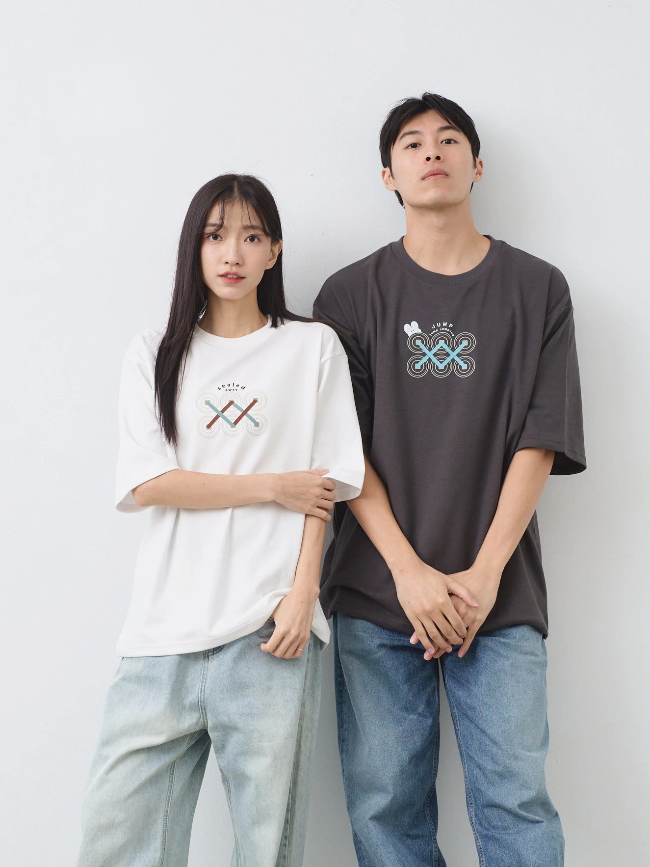 封印貓貓與幽靈派對  親膚雲朵TEE