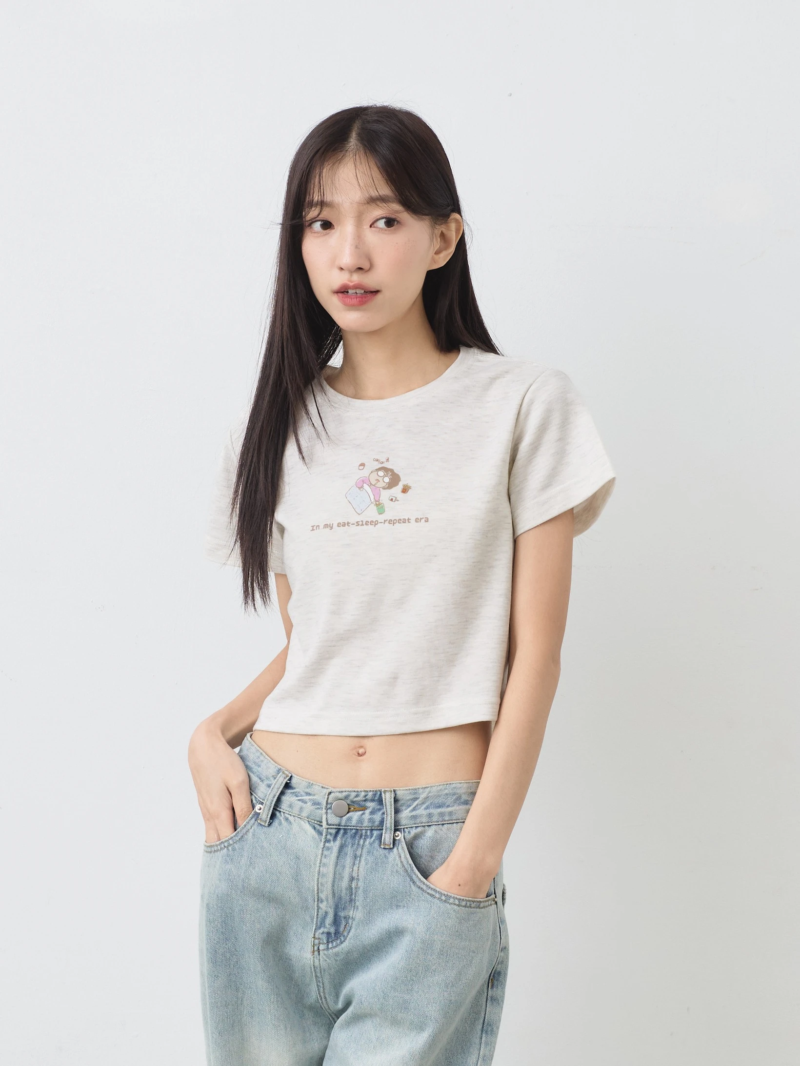 My era  女短版雲朵TEE (麻花)