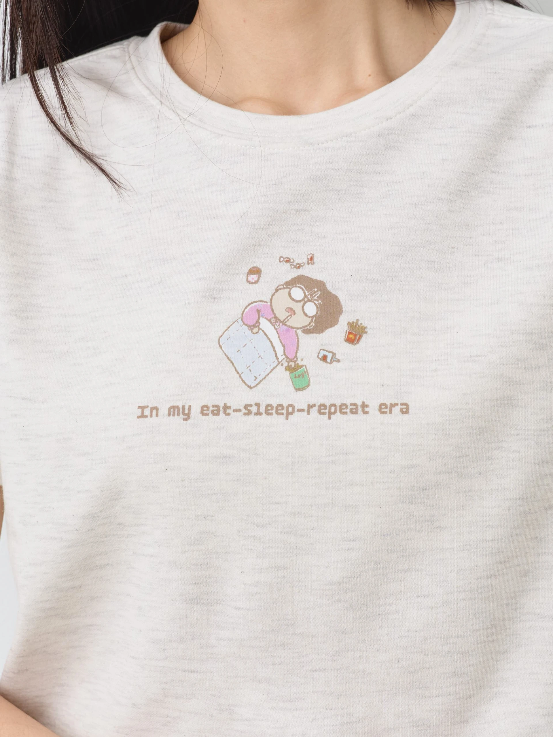 My era  女短版雲朵TEE (麻花)