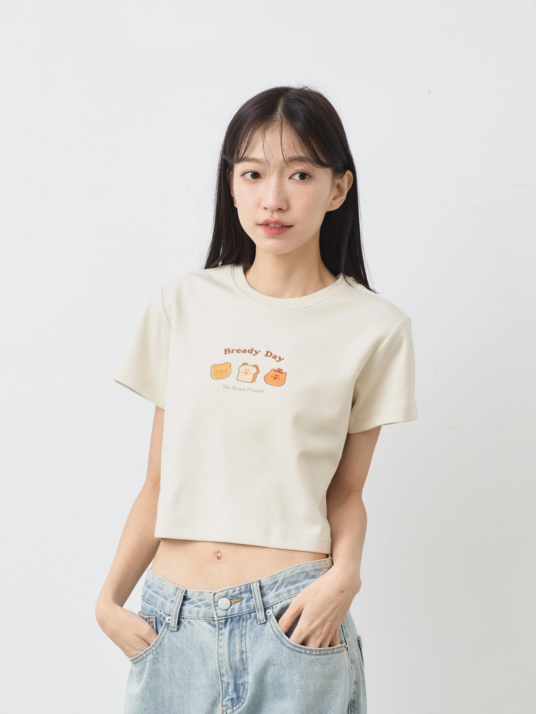 Bready Day  女短版雲朵TEE
