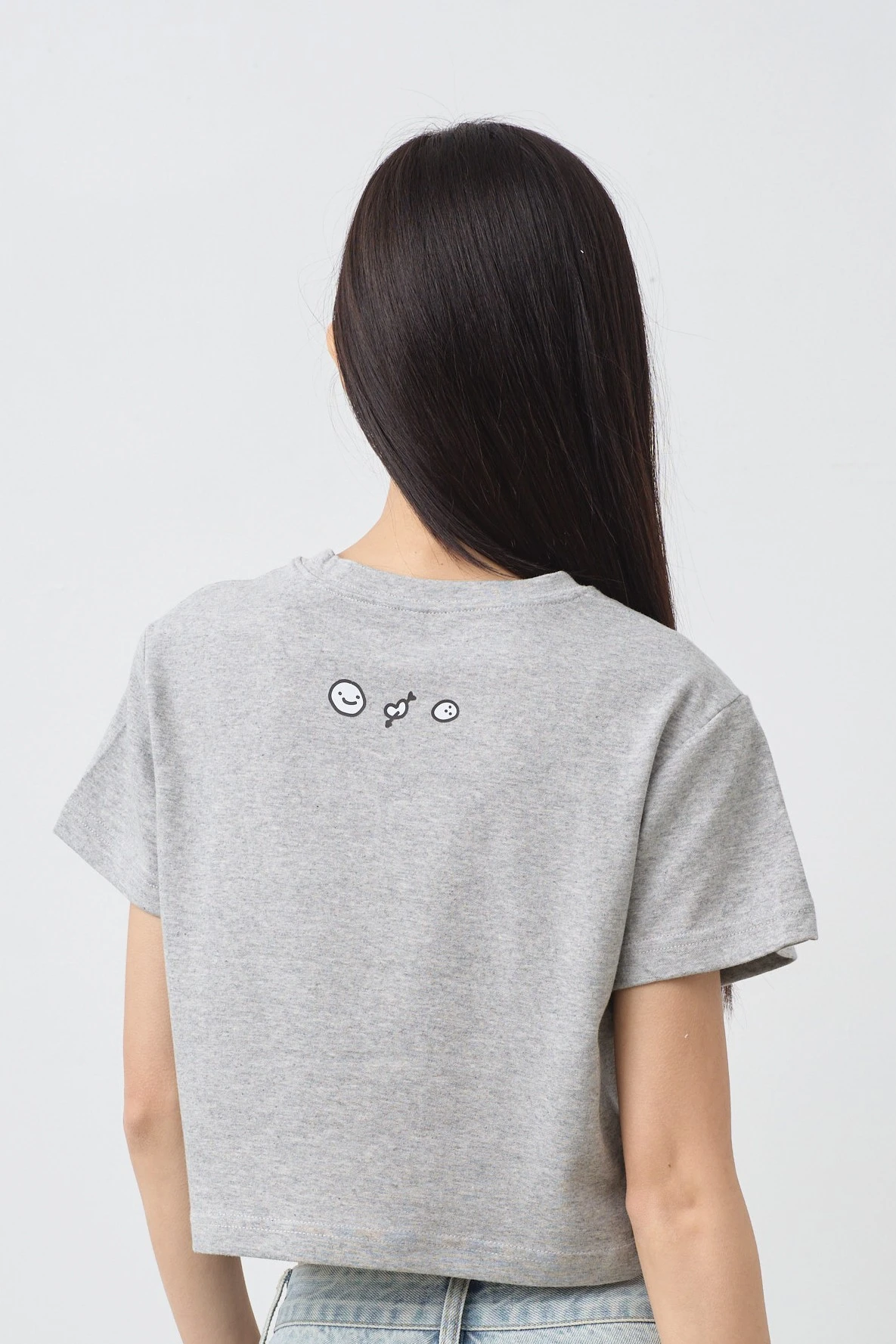 我是小水豚  女短版雲朵TEE (麻花)