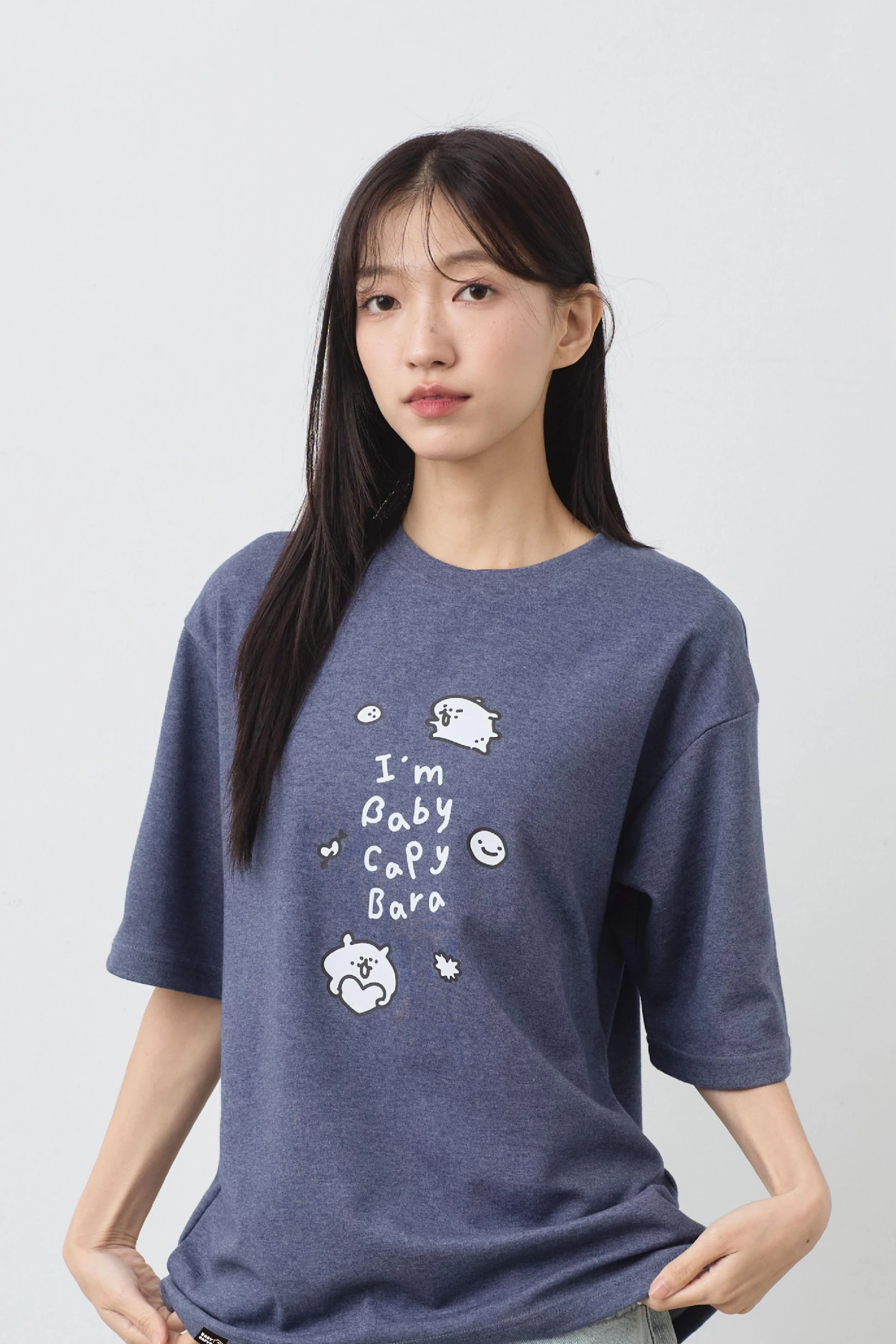我是小水豚  親膚雲朵TEE(麻花)