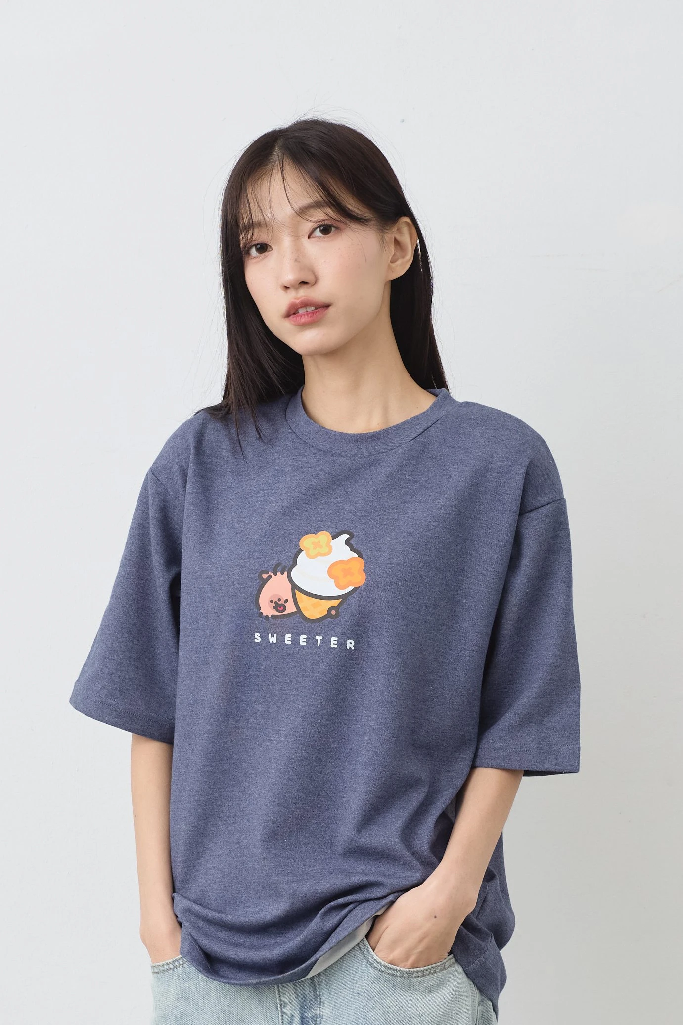 甜點狂熱份子  親膚雲朵TEE(麻花)