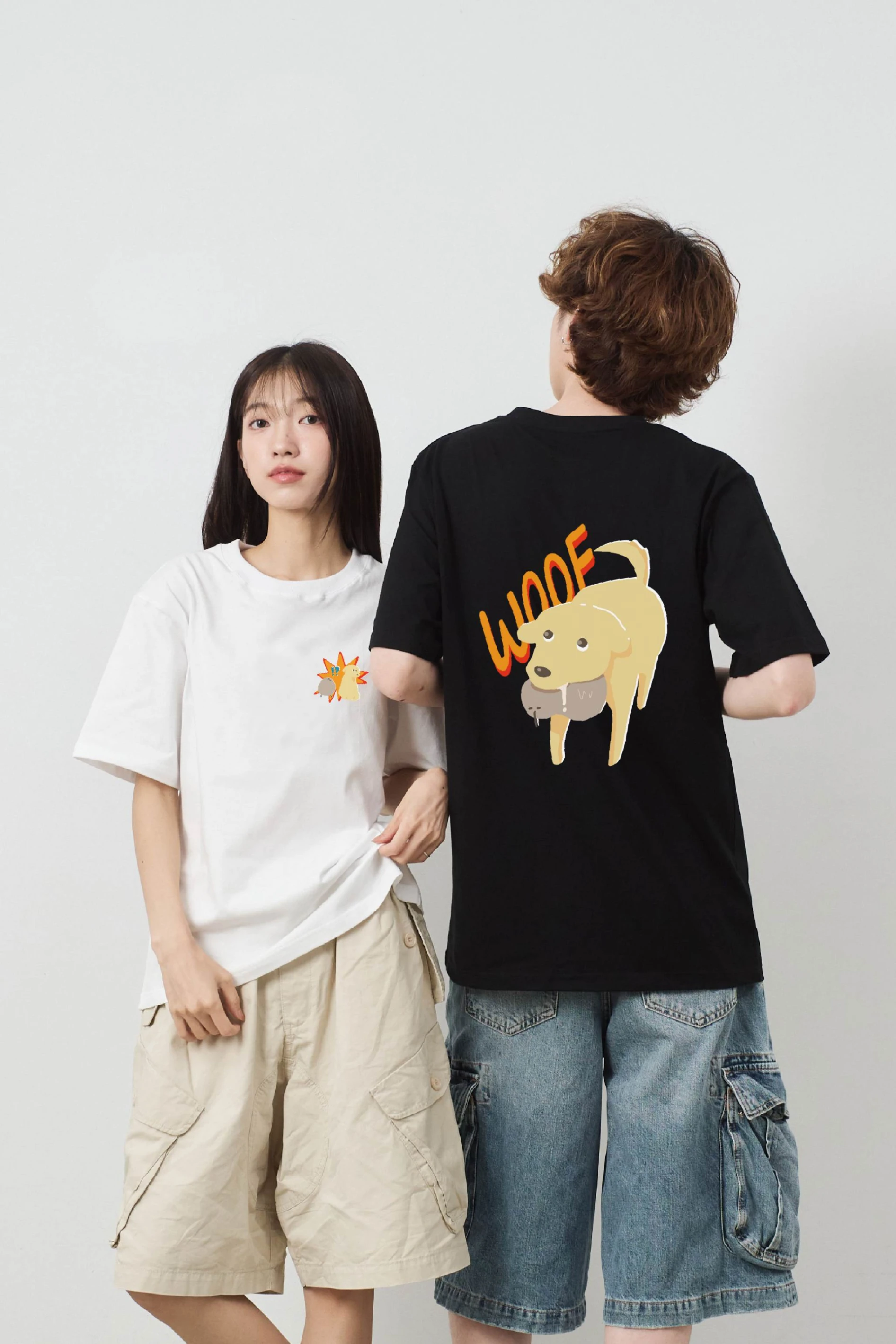 做錯事的狗勾 中性經典純棉TEE
